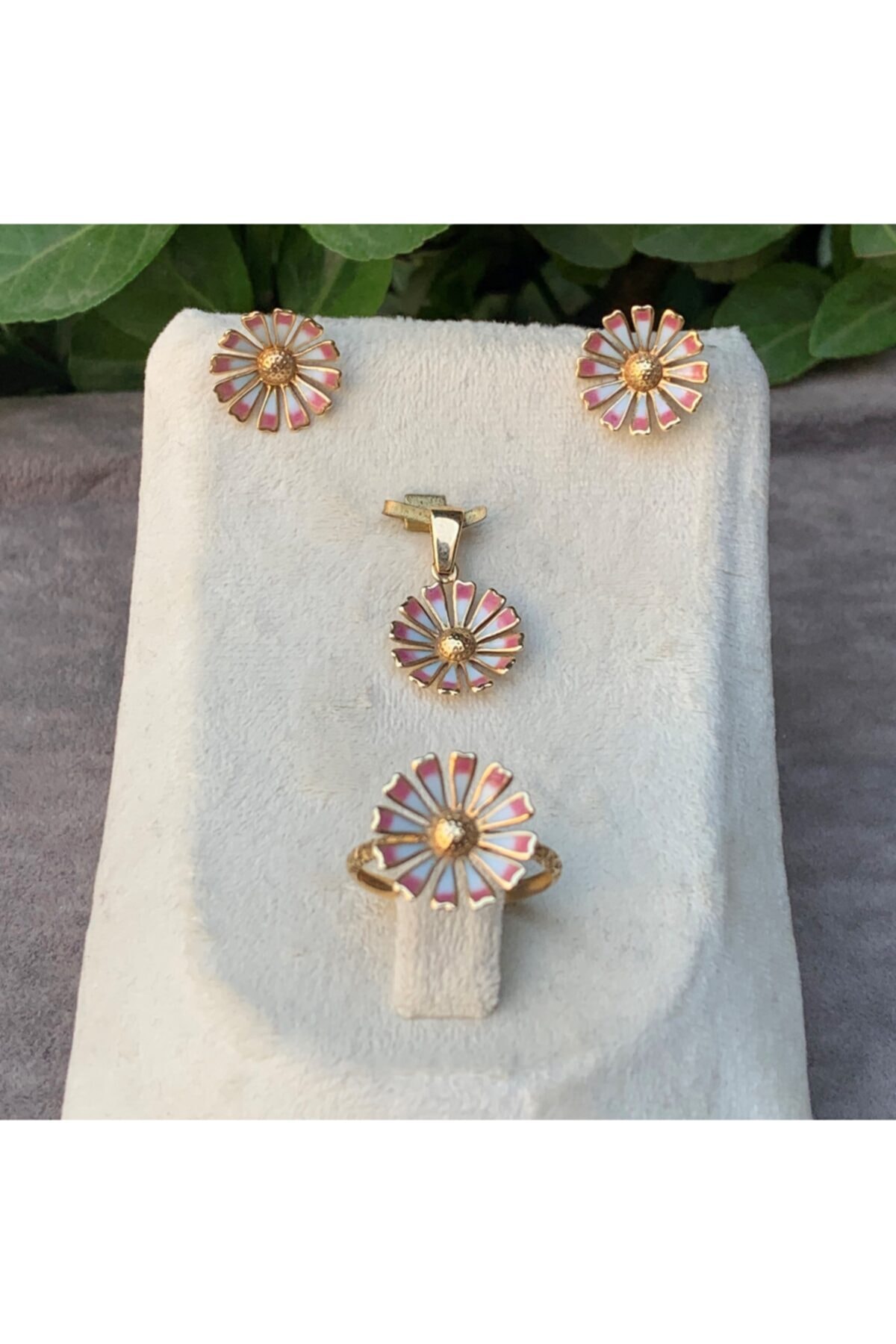 Bayar Gold 14 Ayar Altın Nilüfer Set