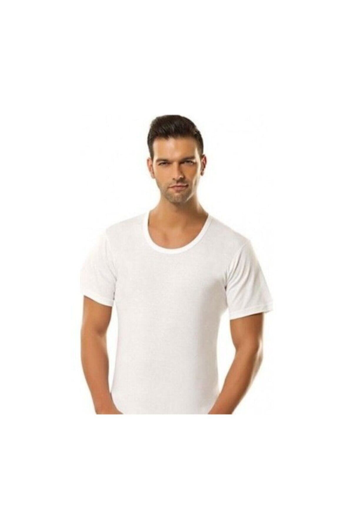 Erdem Erkek Beyaz 3'lü Paket 1150 Penye Bisiklet Fanila 1150-3