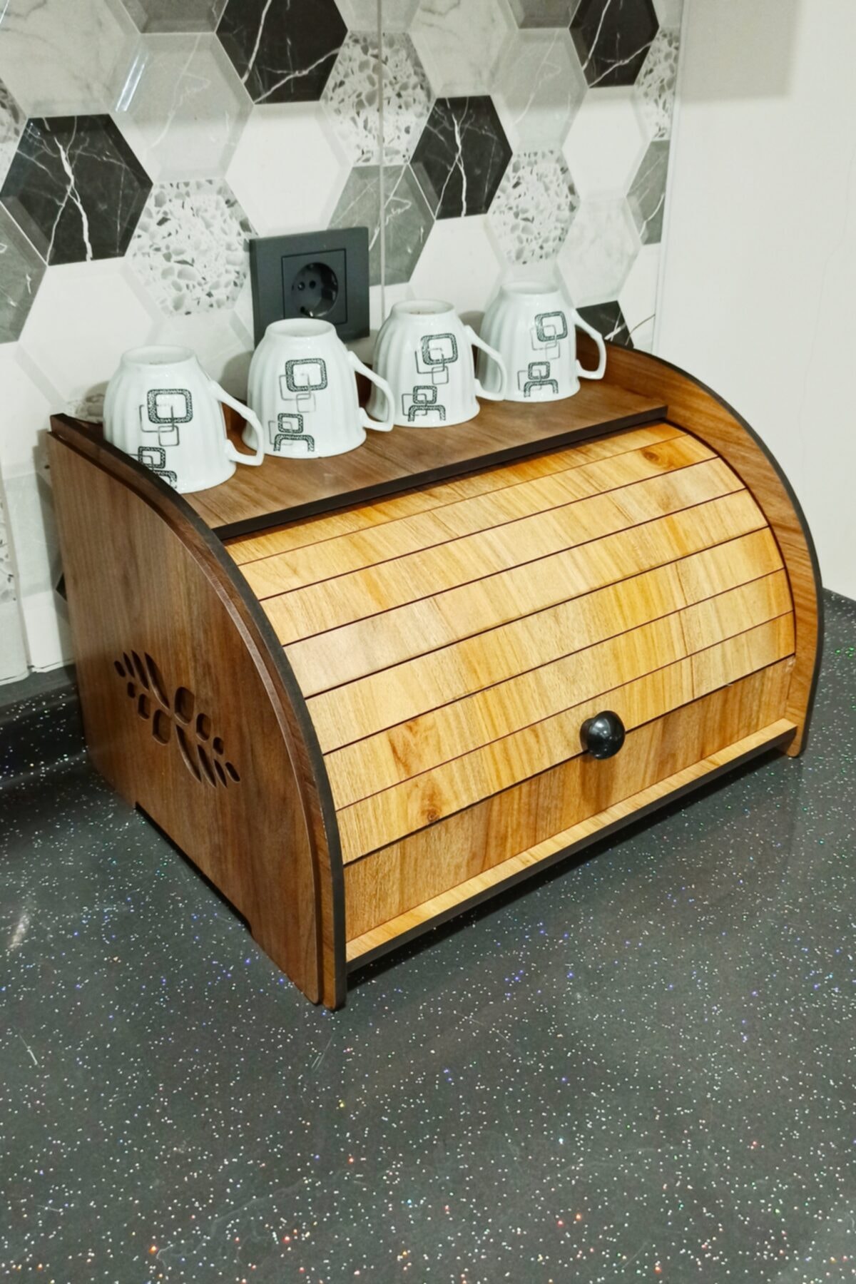 adımshops Dekoratif Geniş Ekmeklik Ahşap,beyaz,siyah Mdf Lazer Kesim