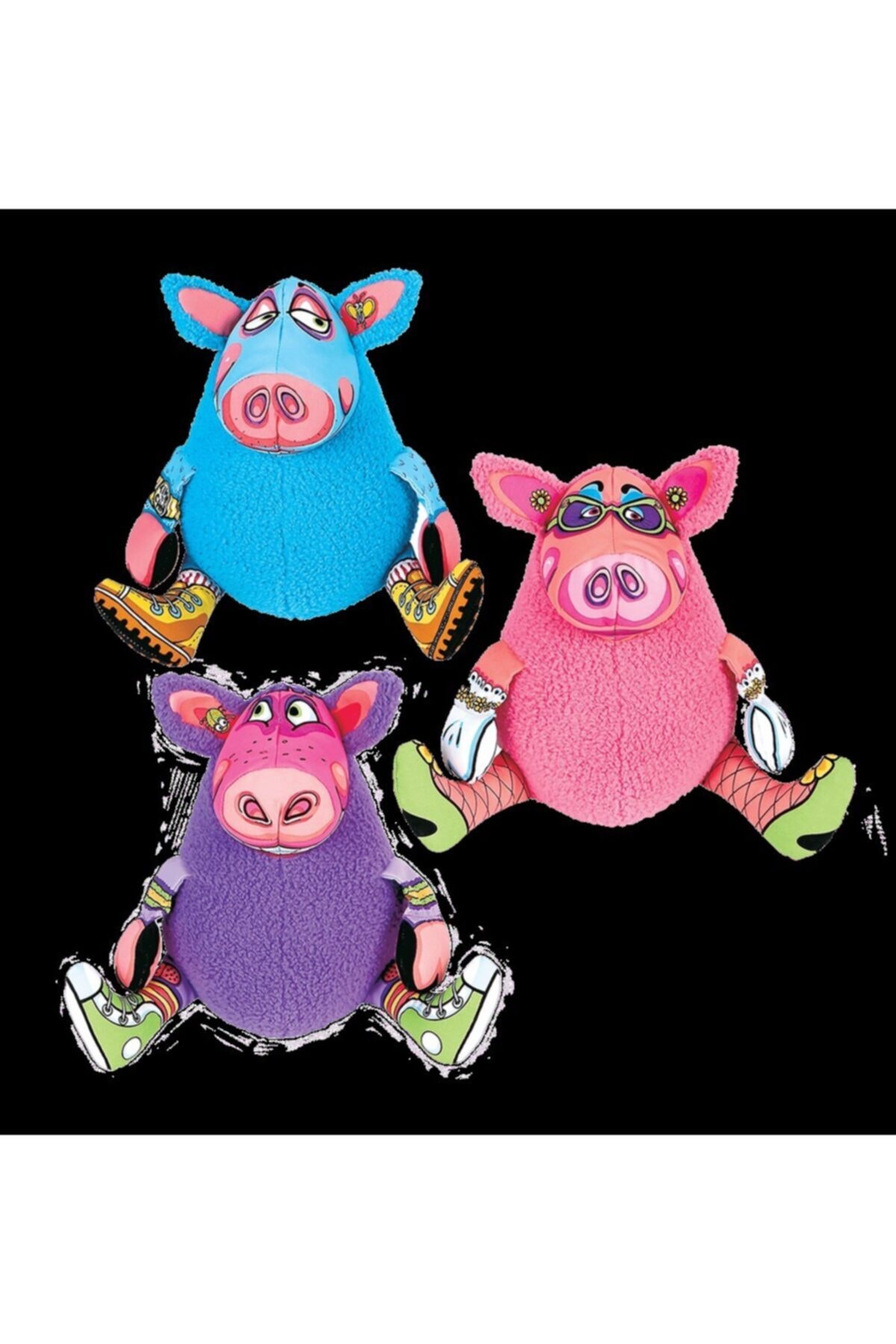 Fat Cat Gruntleys Sesli Peluş Köpek Oyuncağı