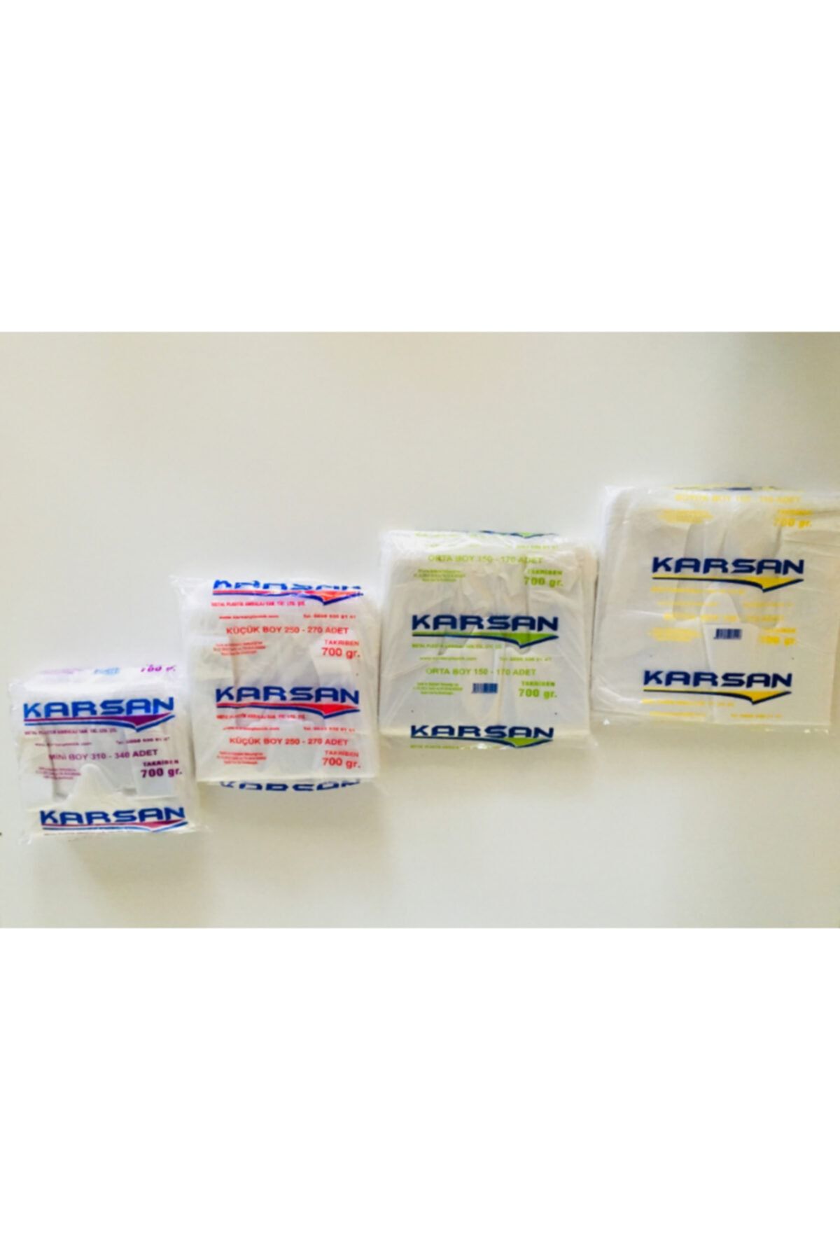 KARSAN Mini Boy Hışır Poşet 340 Adet 1 Sınıf