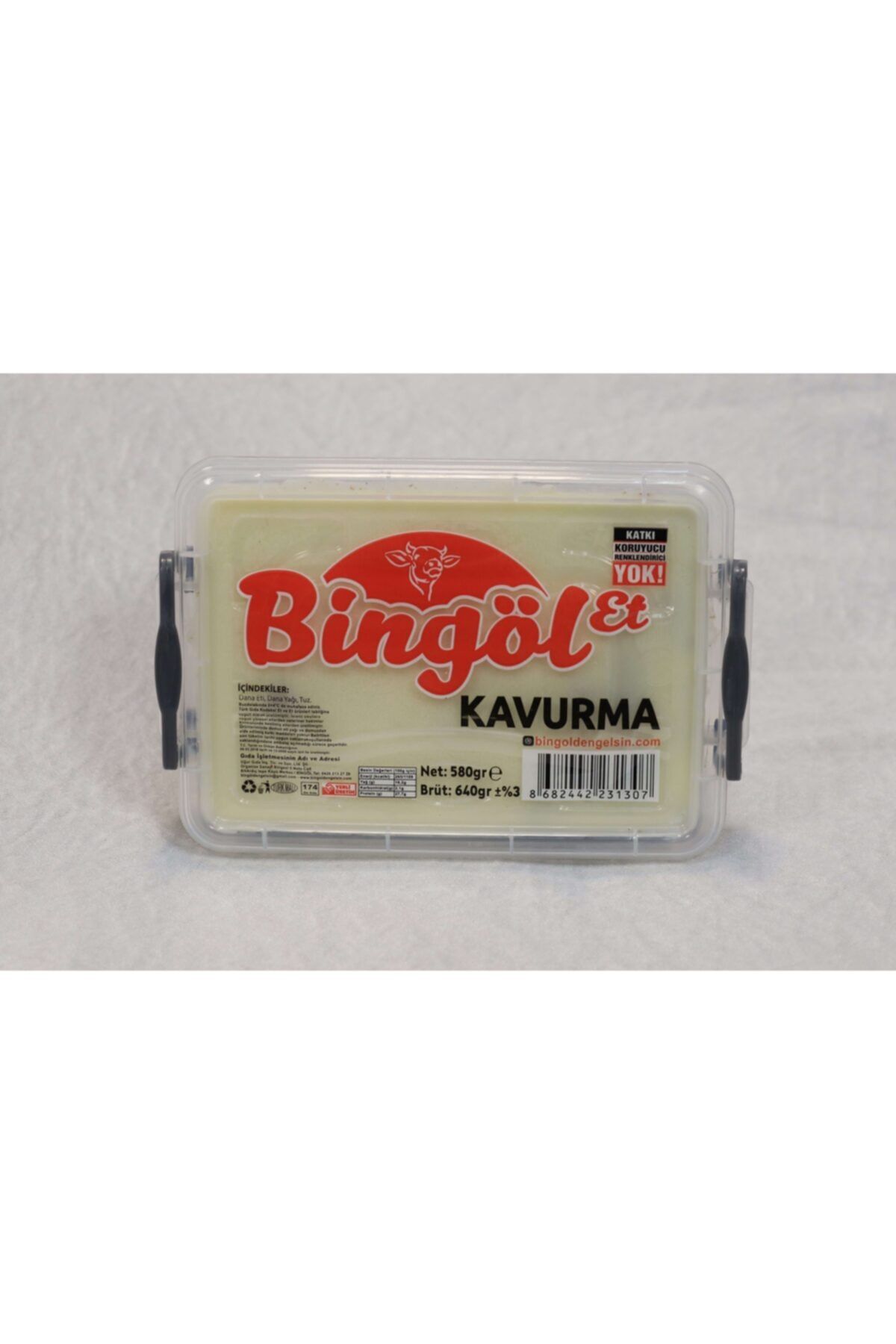 BİNGÖL ET Kavurma Saklama Kablı 640 Gr