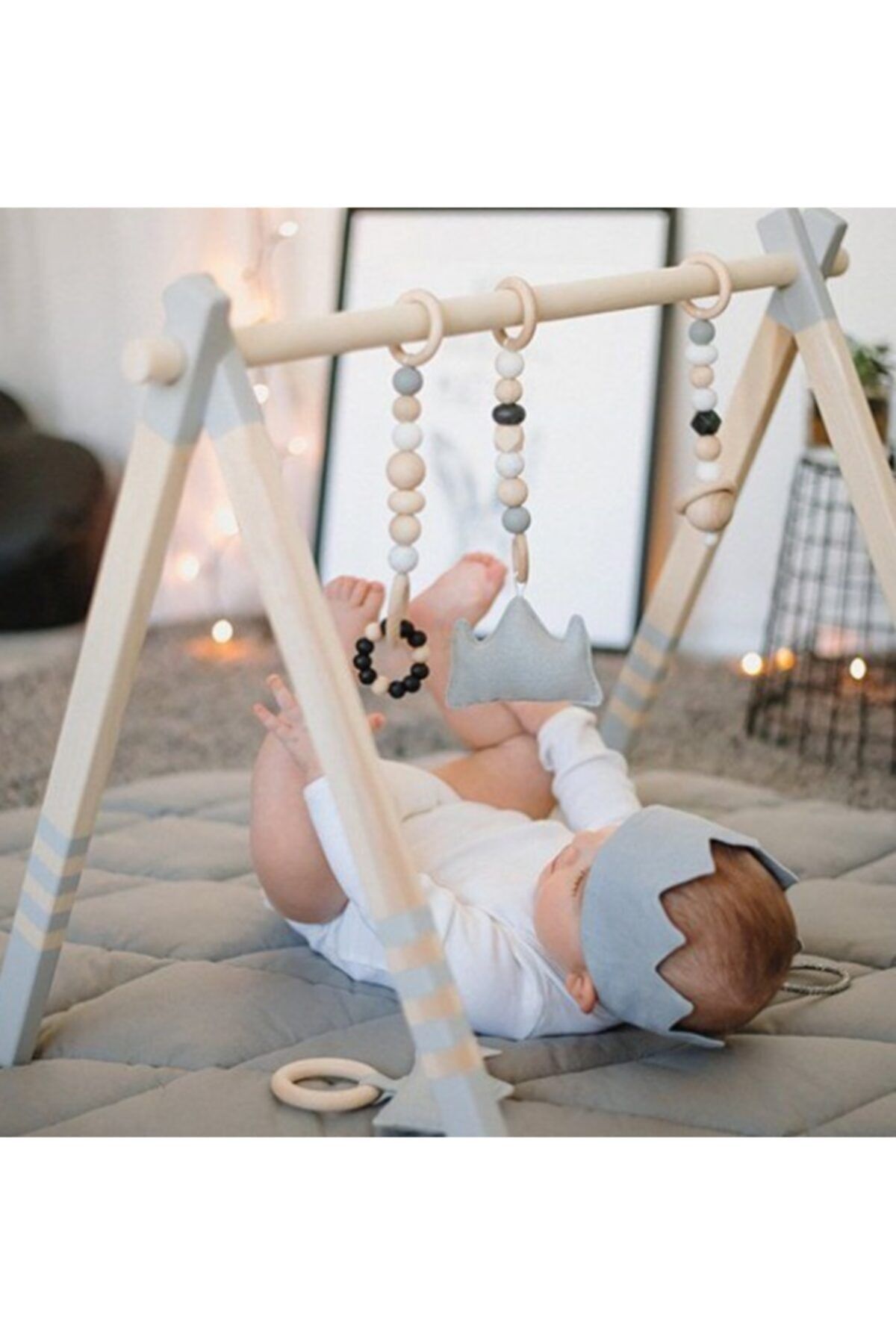 Ahşap Bebek Oyuncak Askısı