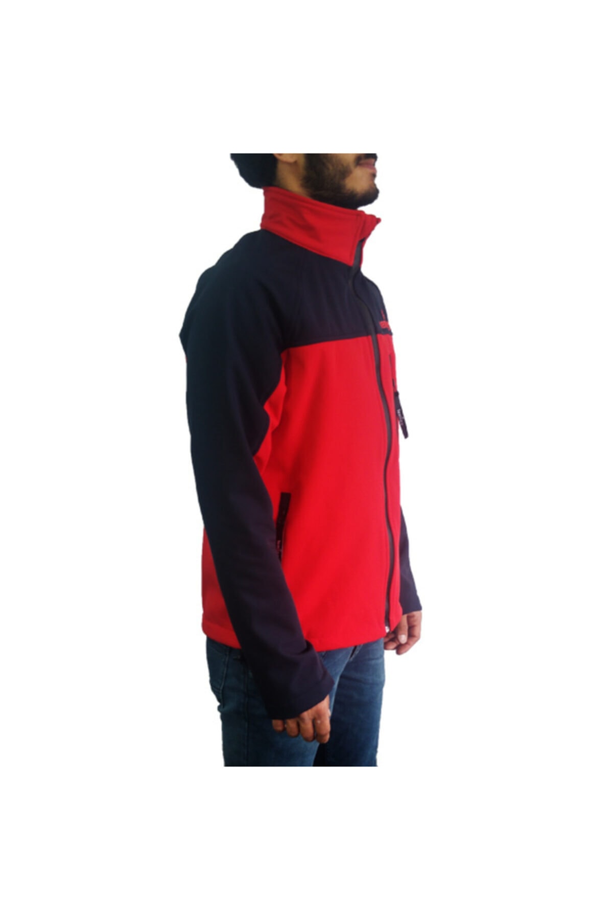 e life tasarım Softshell Mont Kırmızı-lacivert 3xl