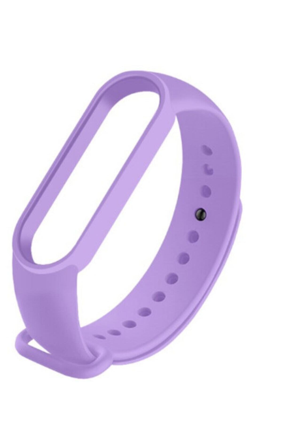 Tiegem Mi Band 5/6 Uyumlu Akıllı Bileklik Kordonu Saat Kordonu Tanıtmak Amaclıdır Lila Renk