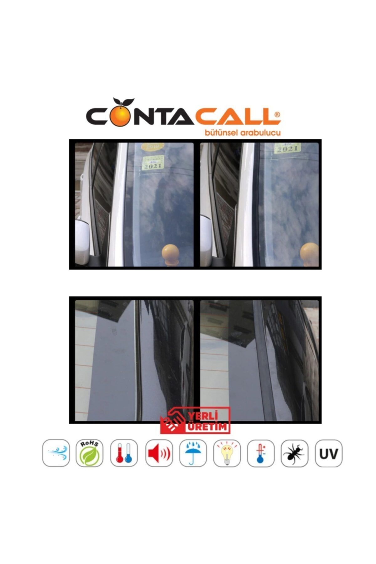 CONTACALL Üniversal Oto Kenar Fitilleri,ön Cam,arka Cam Ve Sunroof Fitili 5 Metre