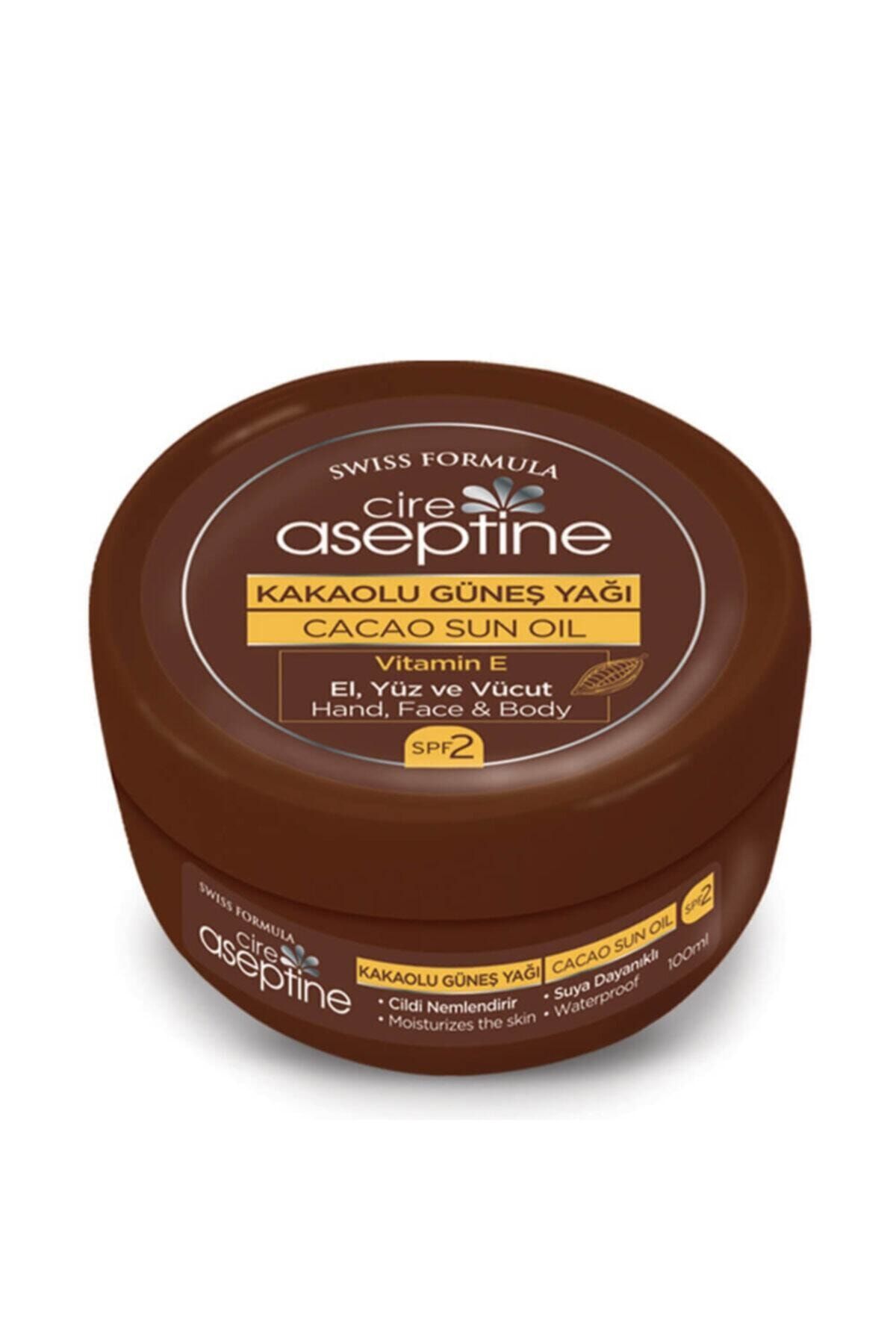 CIRE ASEPTINE Kakaolu Güneş Kremi Kavanoz Spf2 100ml