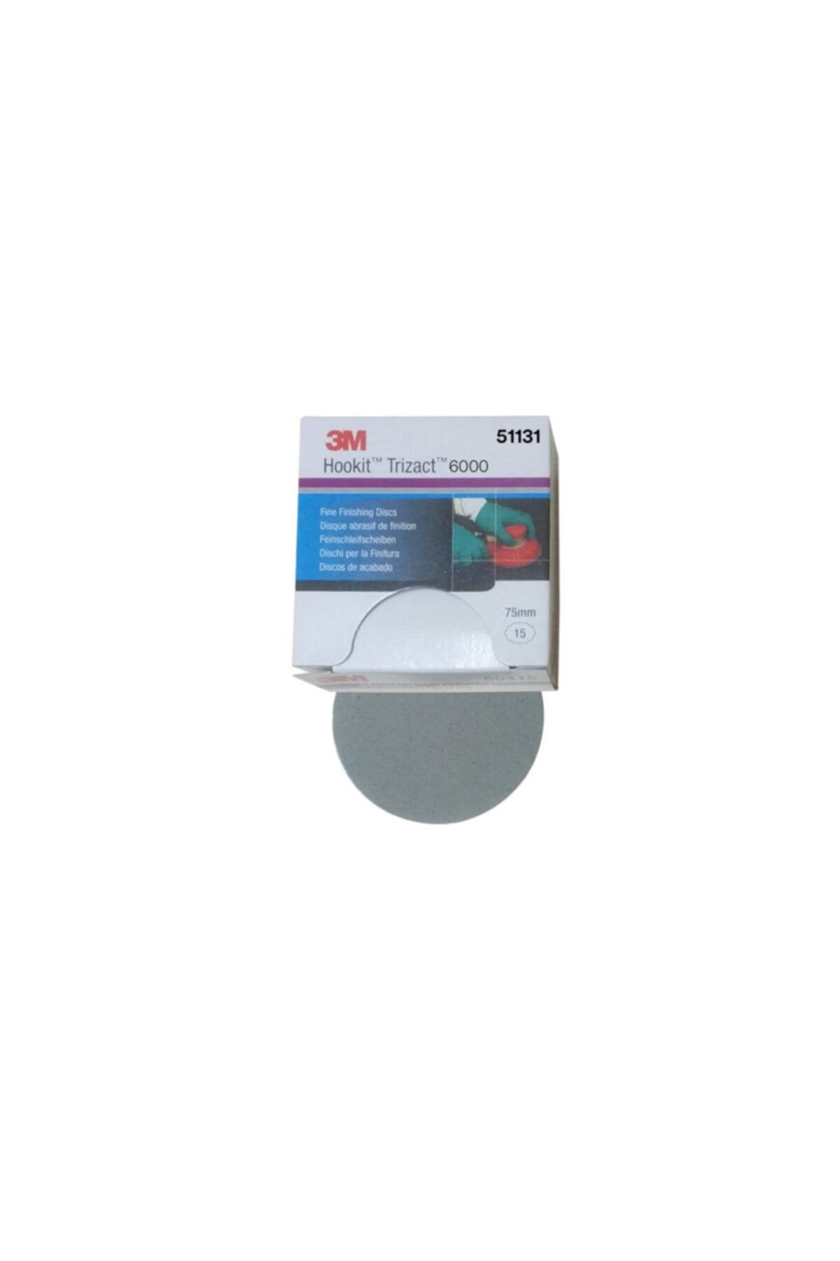3M 50415 Trizact Hookit P3000 Hassas Finisaj Diski 75mm