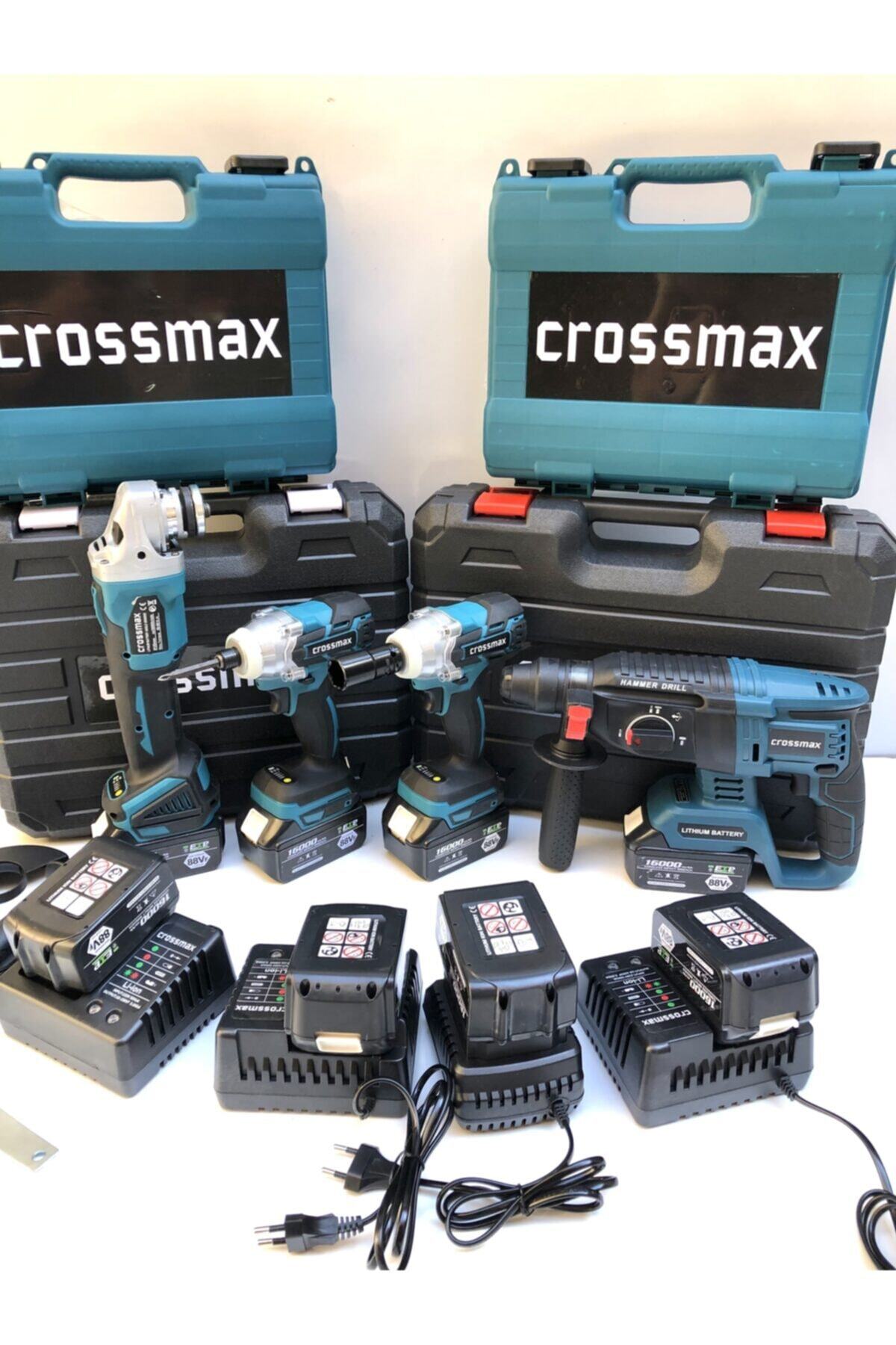 crossmax 4’lü Şarjlı Set 8 Bataryalı 21 Volt