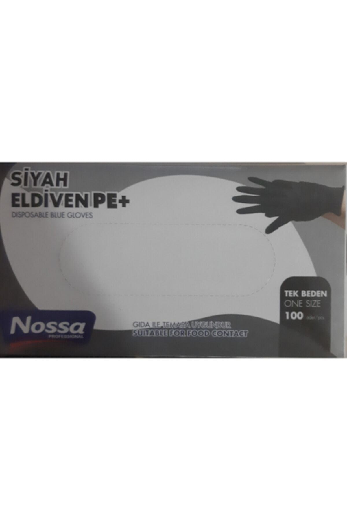 NOSSA Siyah Naylon Eldiven 100'lü Paket