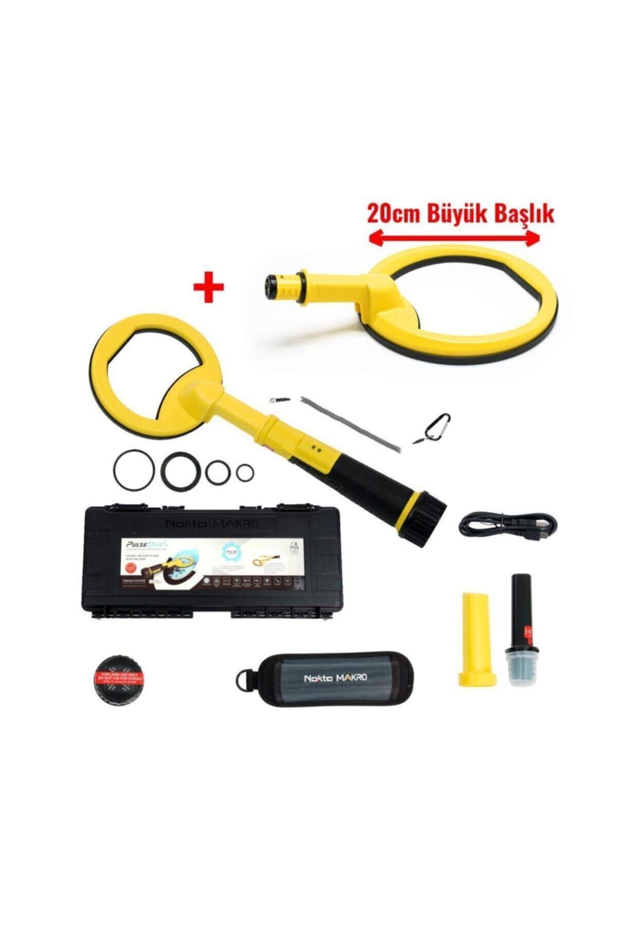 Nokta Pulsedive Scuba-20cm Büyük Başlıklı Set - Sarı