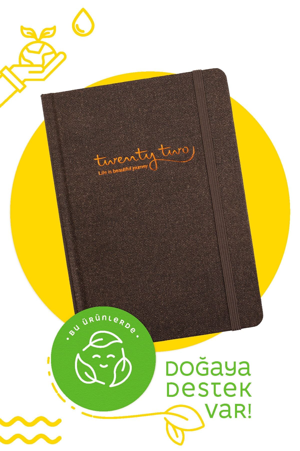 Victoria's Journals 2022 Günlük Ajanda - Canvas Kahverengi