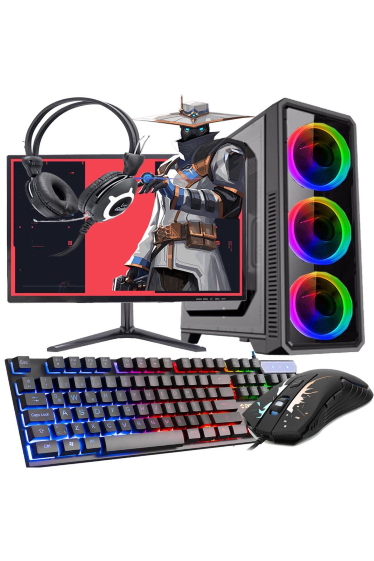 WARBOX Cypher Xeon X5650 / 16gb Ram / 128gb Ssd 500gb / R7 240 4gb E.kartı / 18.5\