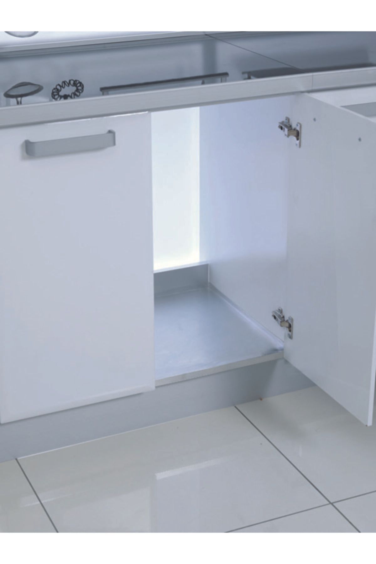 STARAX Gri Alüminyum Eviye Altlığı (s-2278-g) Ücretsiz Kargo
