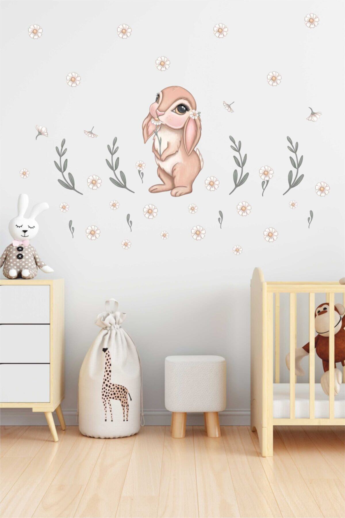 BK Decor Sevimli Tavşan Çocuk Odası Duvar Sticker