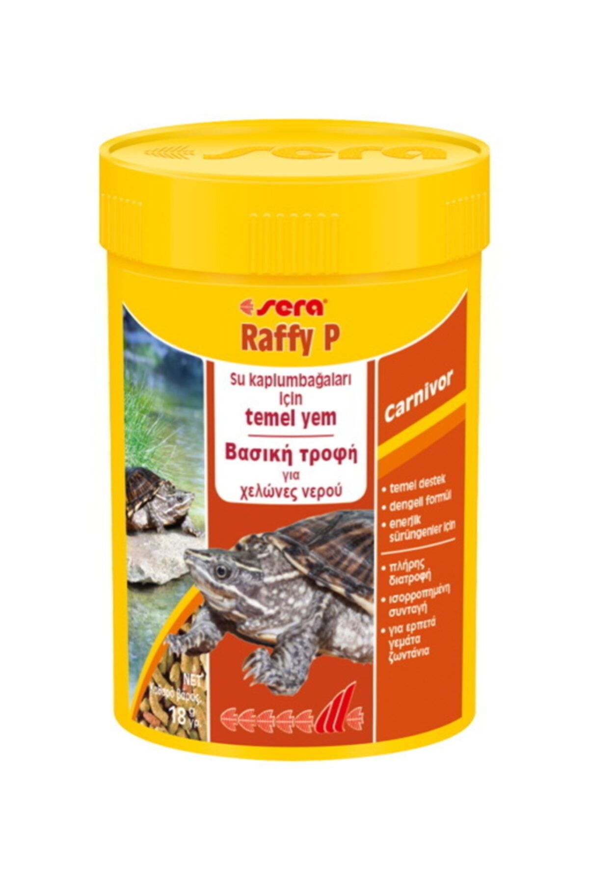 SERA Raffy P Kaplumbağa Yemi 100 Ml 18 Gr