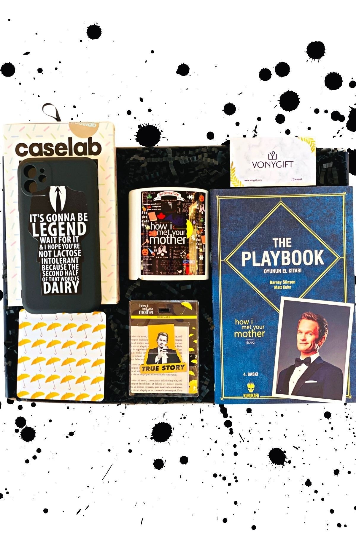 Vony Gift Hımym Hayranlarına Özel Tasarım Telefon Kılıfı, Kitap Ve Kupa Bardaklı Legendary Hediye Kutusu