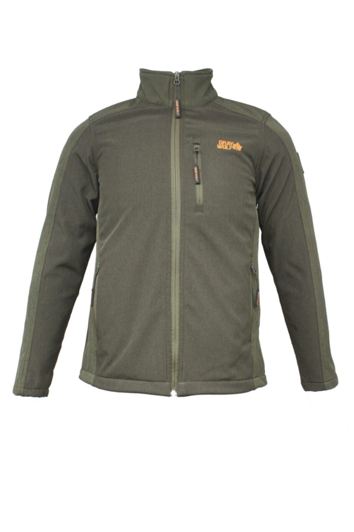 GRAY WOLF Erkek Haki Softshell Mont 3xl Beden