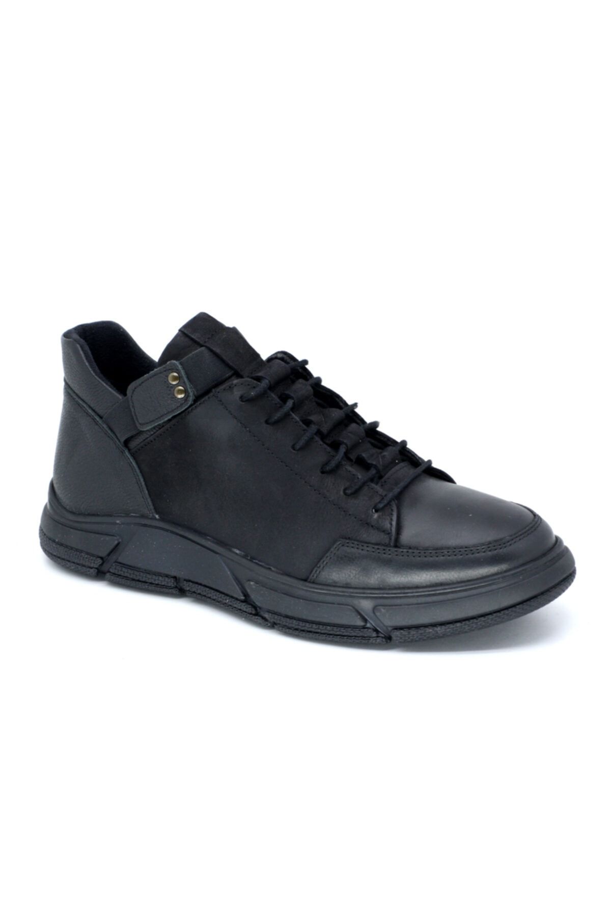 TRENDYSHOES Trendyshose 8346 Kaymaz Kauçuk Taban Rahat Erkek Kışlık Ayakkabı