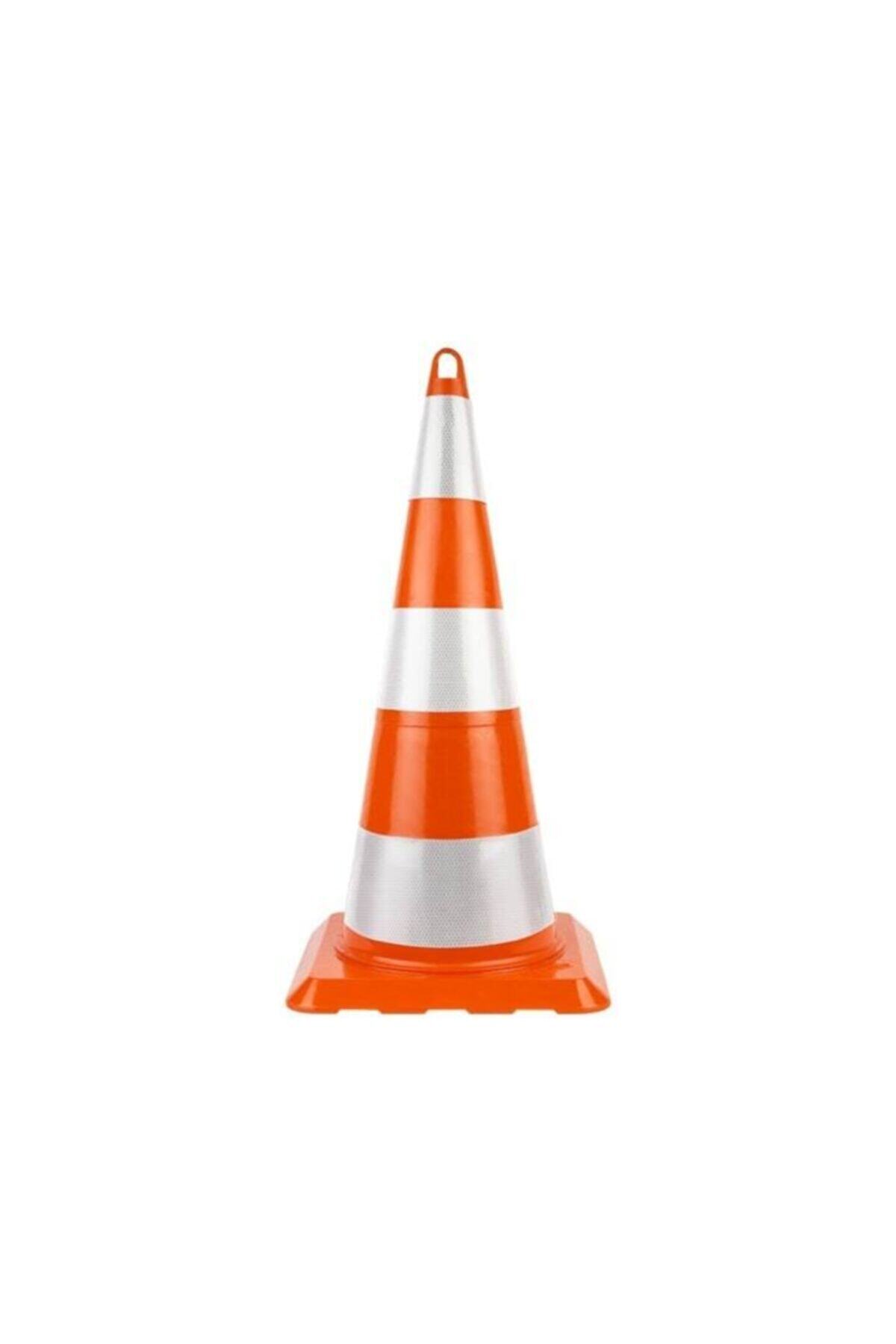 Üstün 90 Cm. Kırılmaz Trafik Konisi (3 Refllektifli)