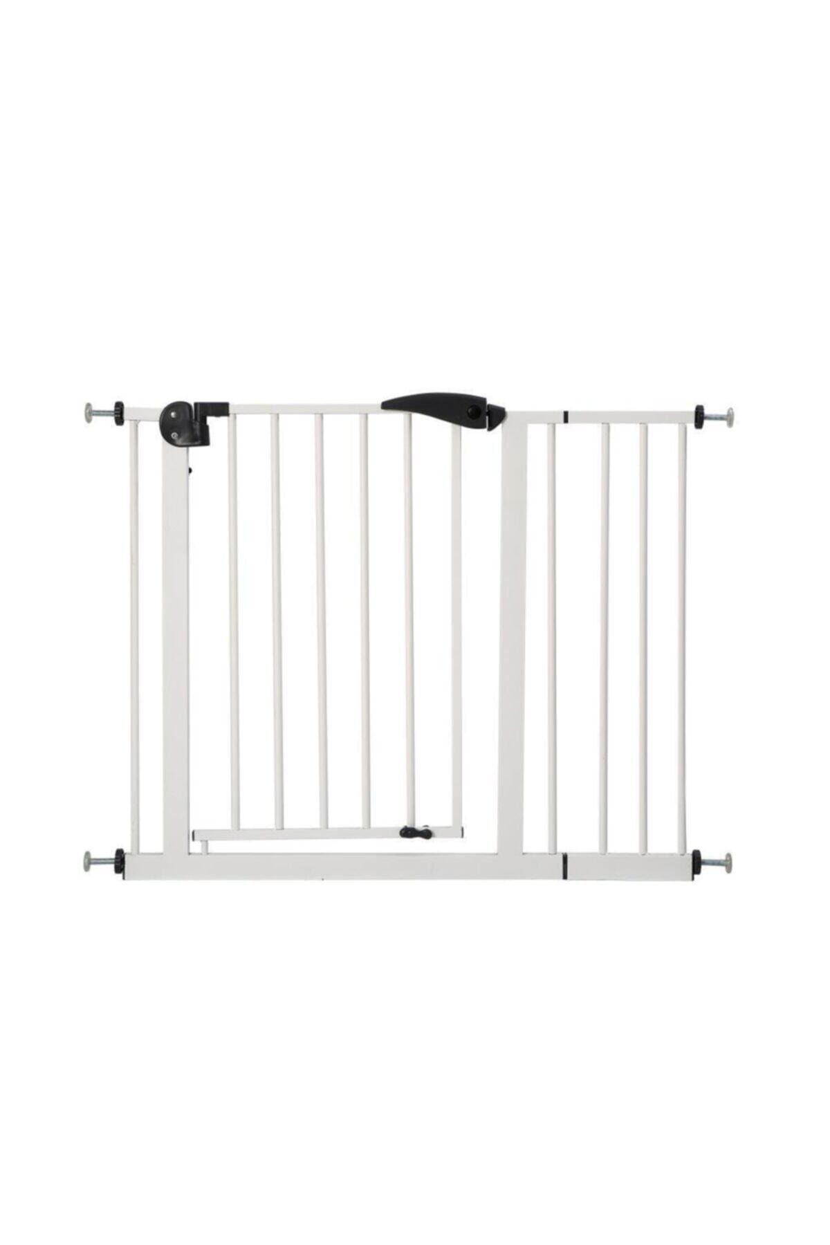 Baby Go Güvenlik Kapısı Tekstüre Beyaz 76-100 Cm Uzatma Aparatlı