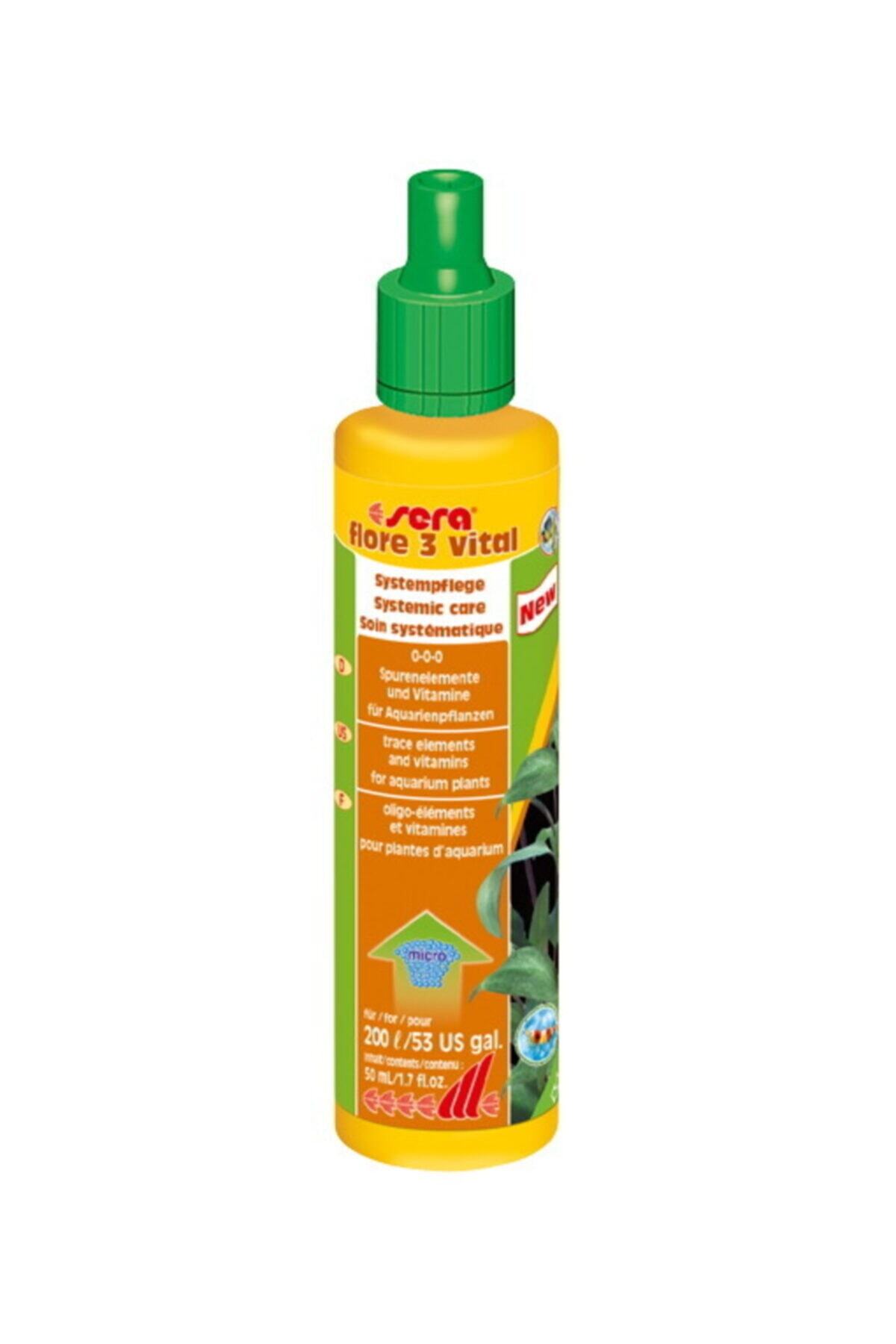 SERA Flore 3 Vital Akvaryum Bitki Katkısı 50 Ml