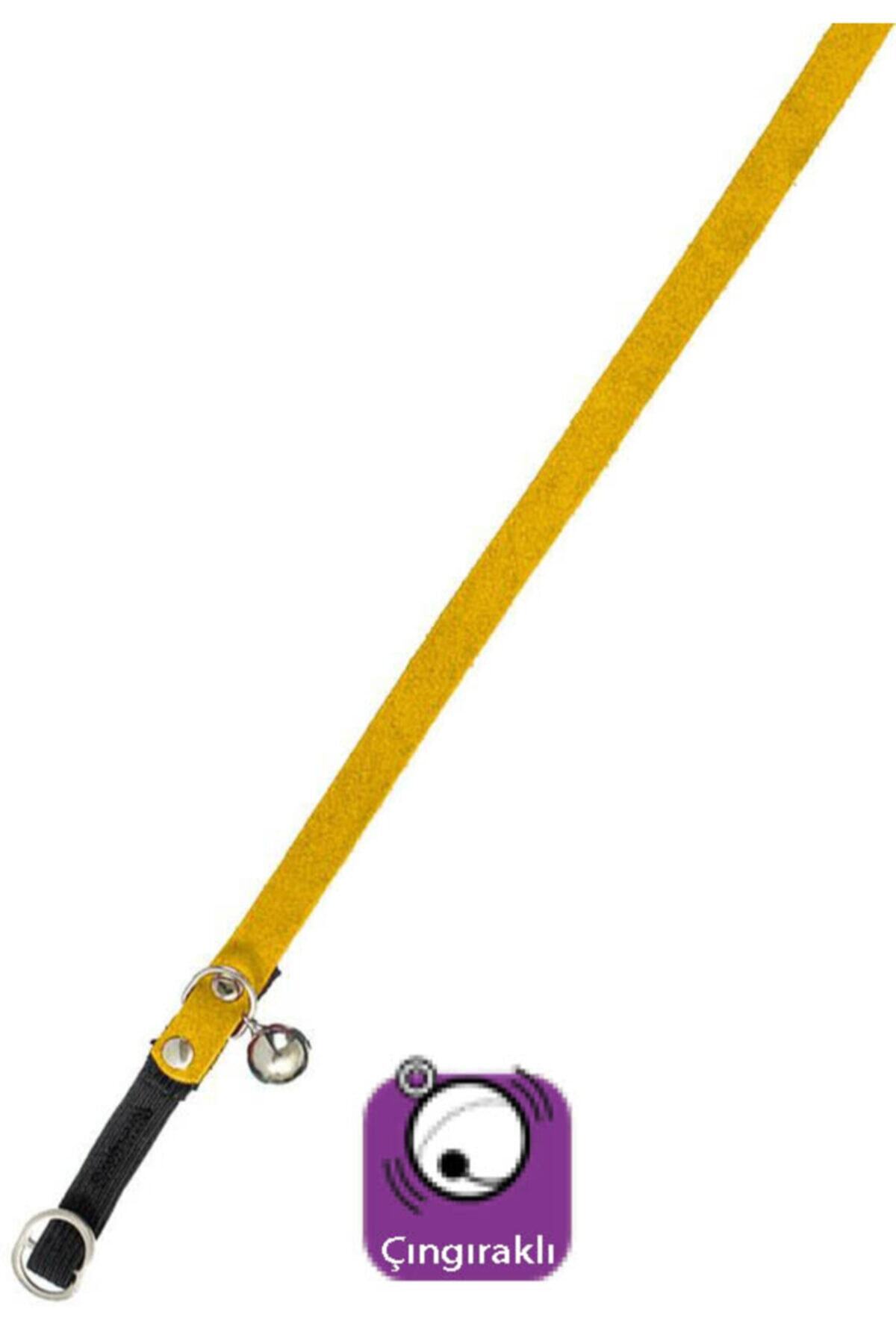 Karlie Karlıe Kadife Kedi Tasma Çıng. 30cm Sarı