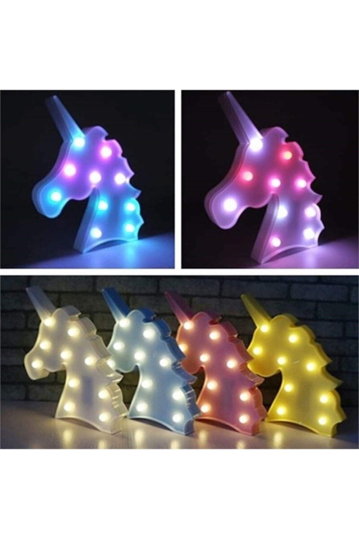 STAR LIGHT DEKOR Led Işıklı Mini Gece Lambası, Unicorn,