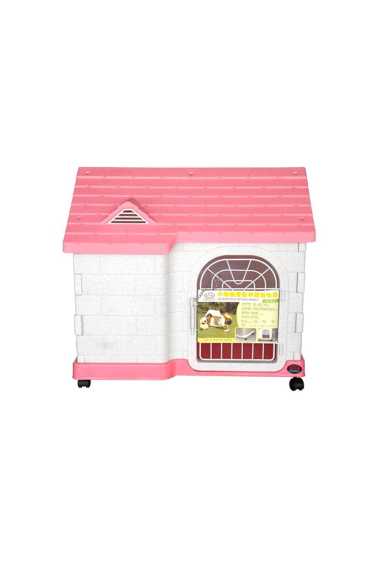 Dayang Kedi-köpek Kafes Pembe