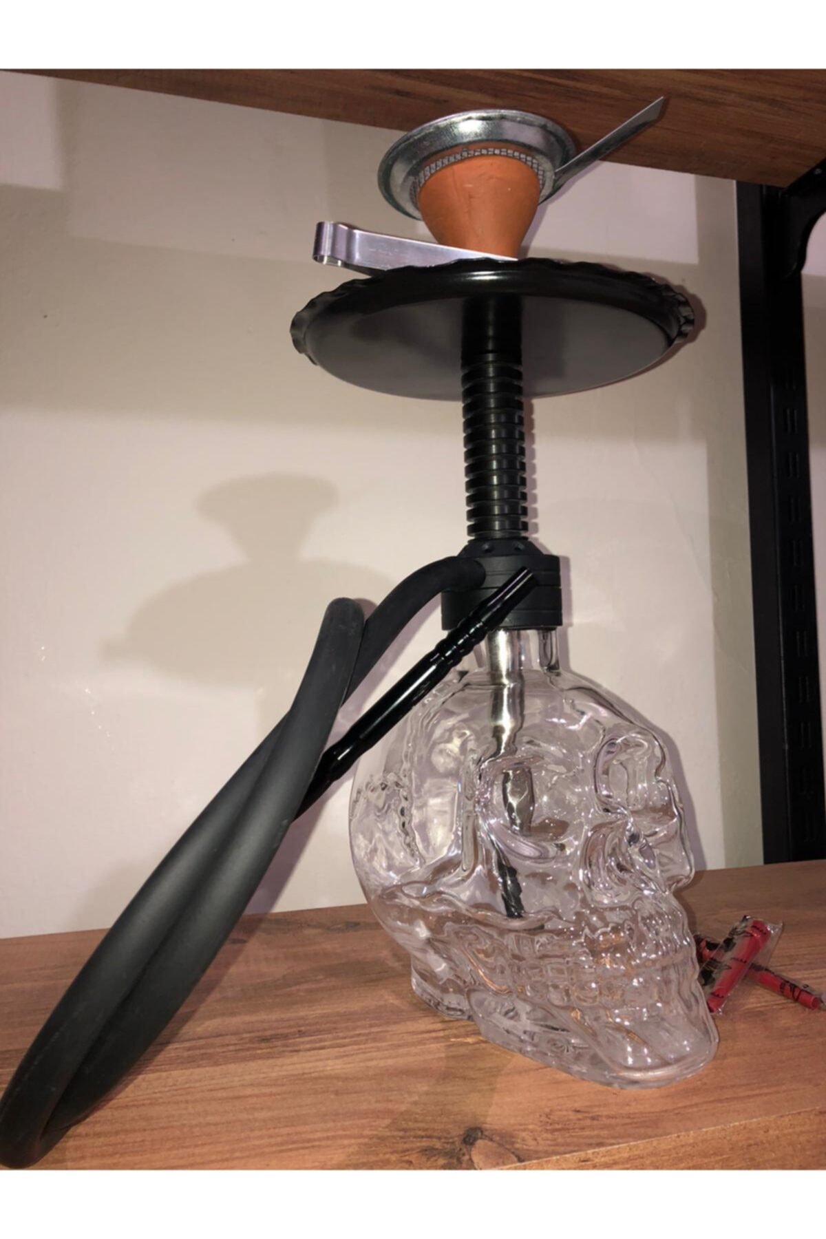 TEMONLİNE Kuru Kafa Nargile Takımı [ Masa Üstü )