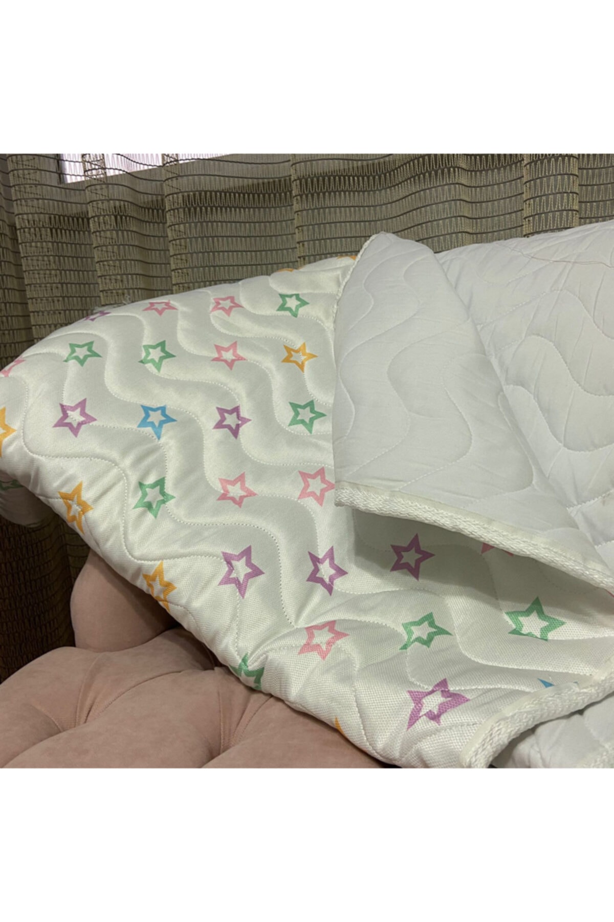 Akteks Ak-teks Yıldız Desenli Çocuk Yorgan ( Pamuklu )