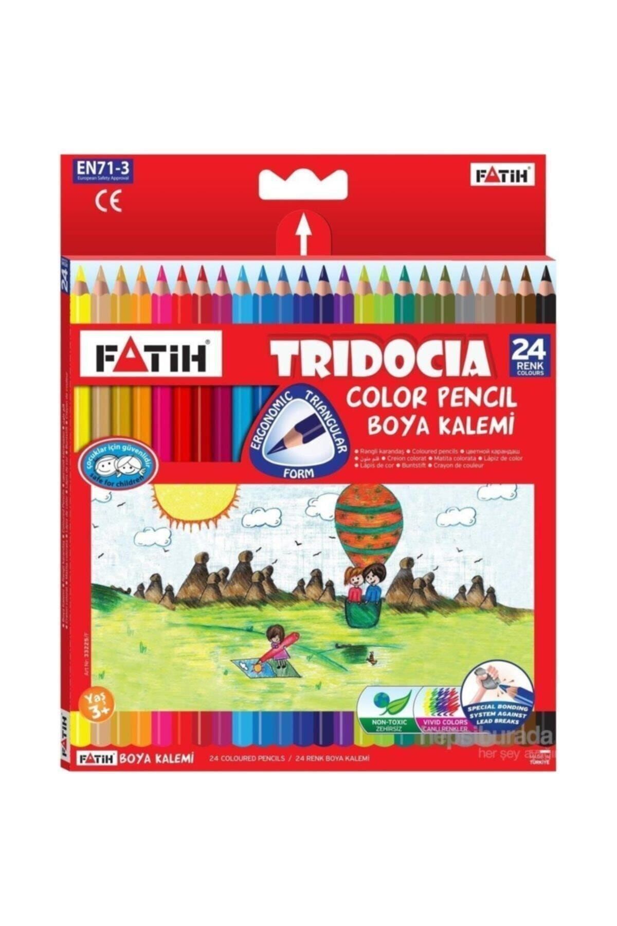 Fatih Tridocia Üçgen Tam Boy Kuruboya 24 Renk