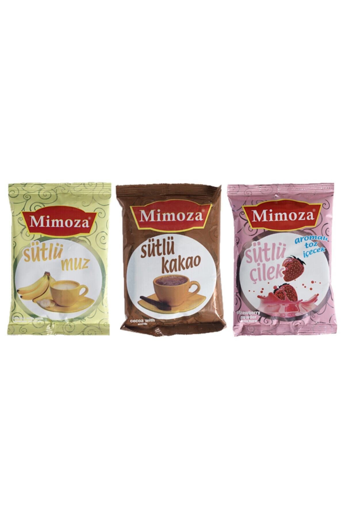 Mimoza Sıcak Toz Içecek Oraleti Kış Meyve Ve Kafe Çayı Sıcak Milk Shake 3lü Set