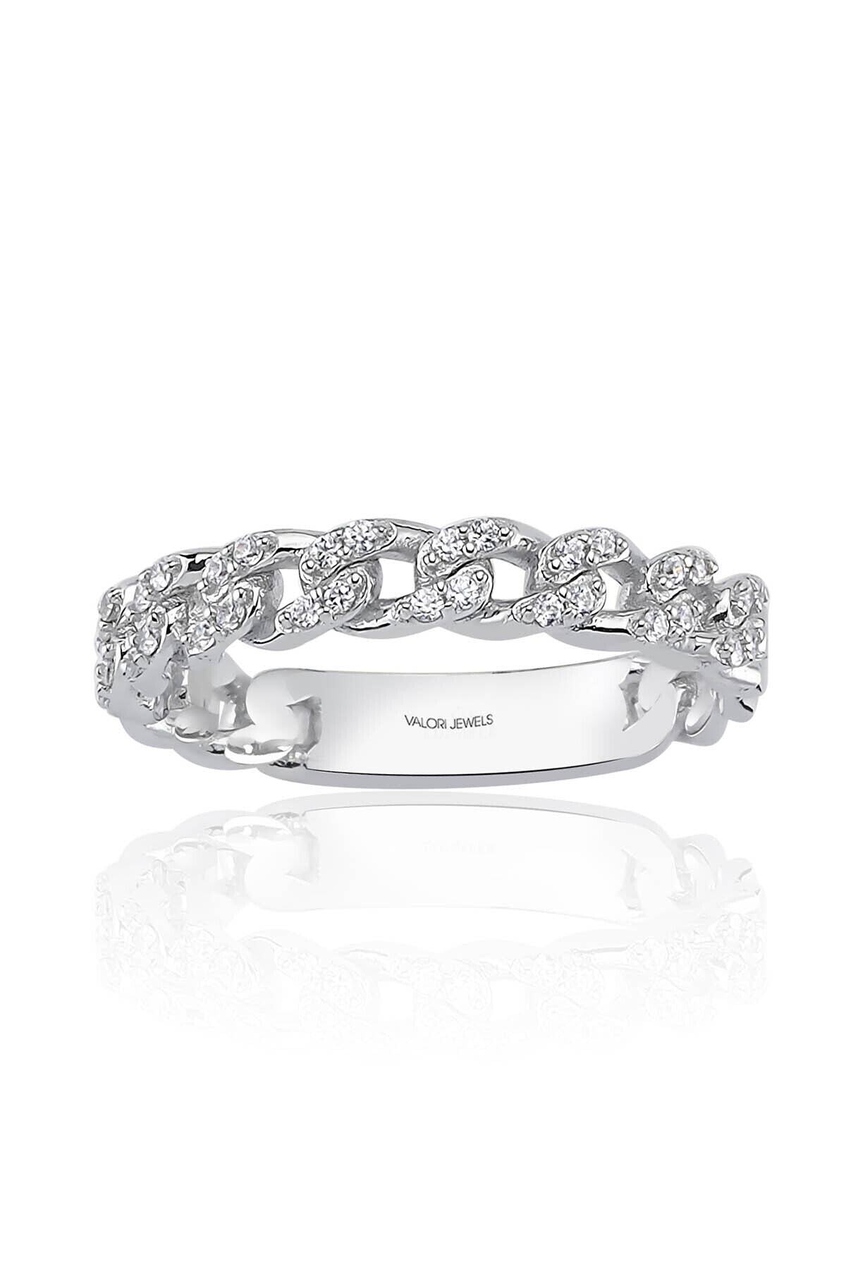 Valori Jewels Zincir Modeli Gümüş Yüzük
