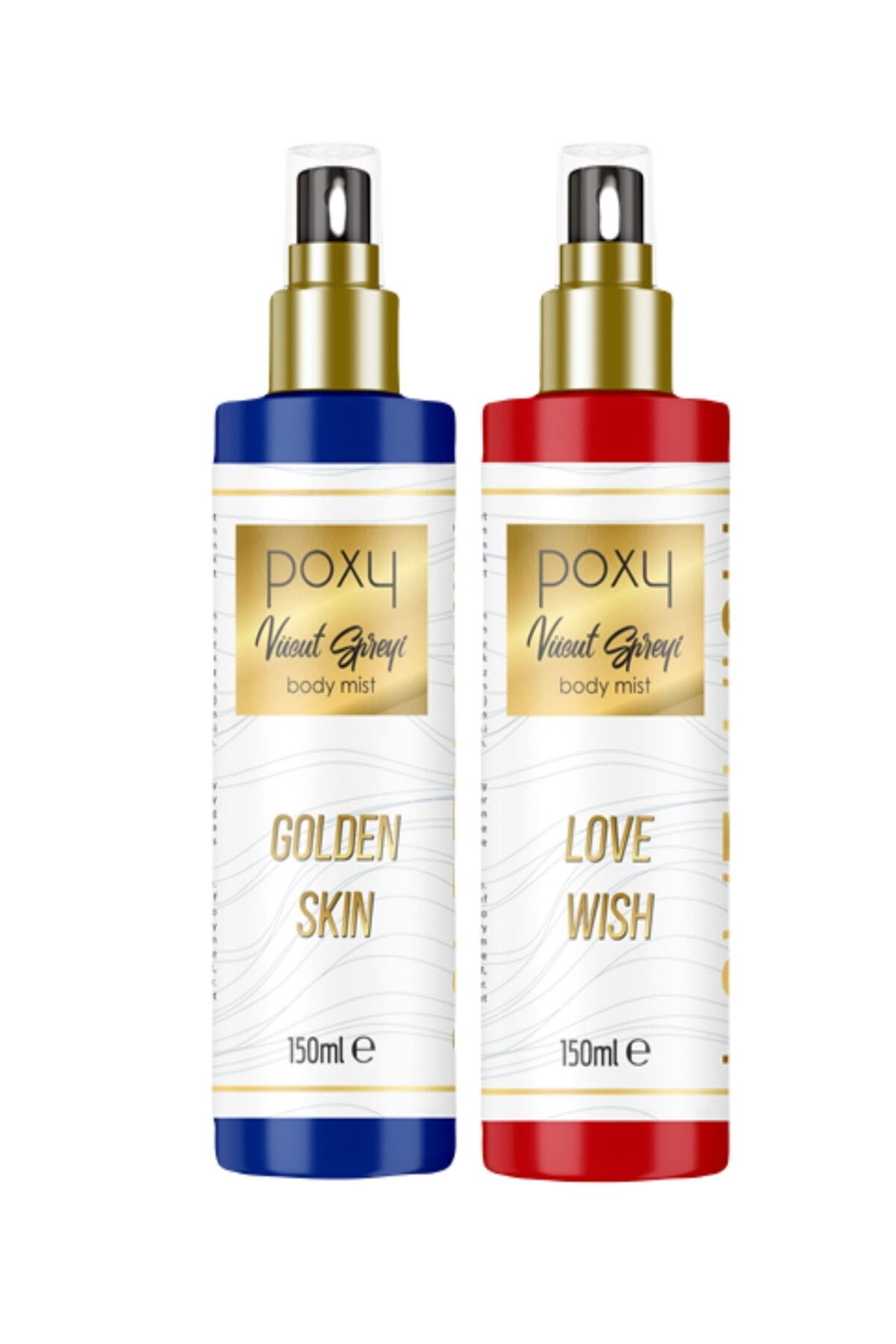 Poxy Golden Skin Vücut Spreyi 150 ml & Love Wish Vücut Spreyi 150 ml