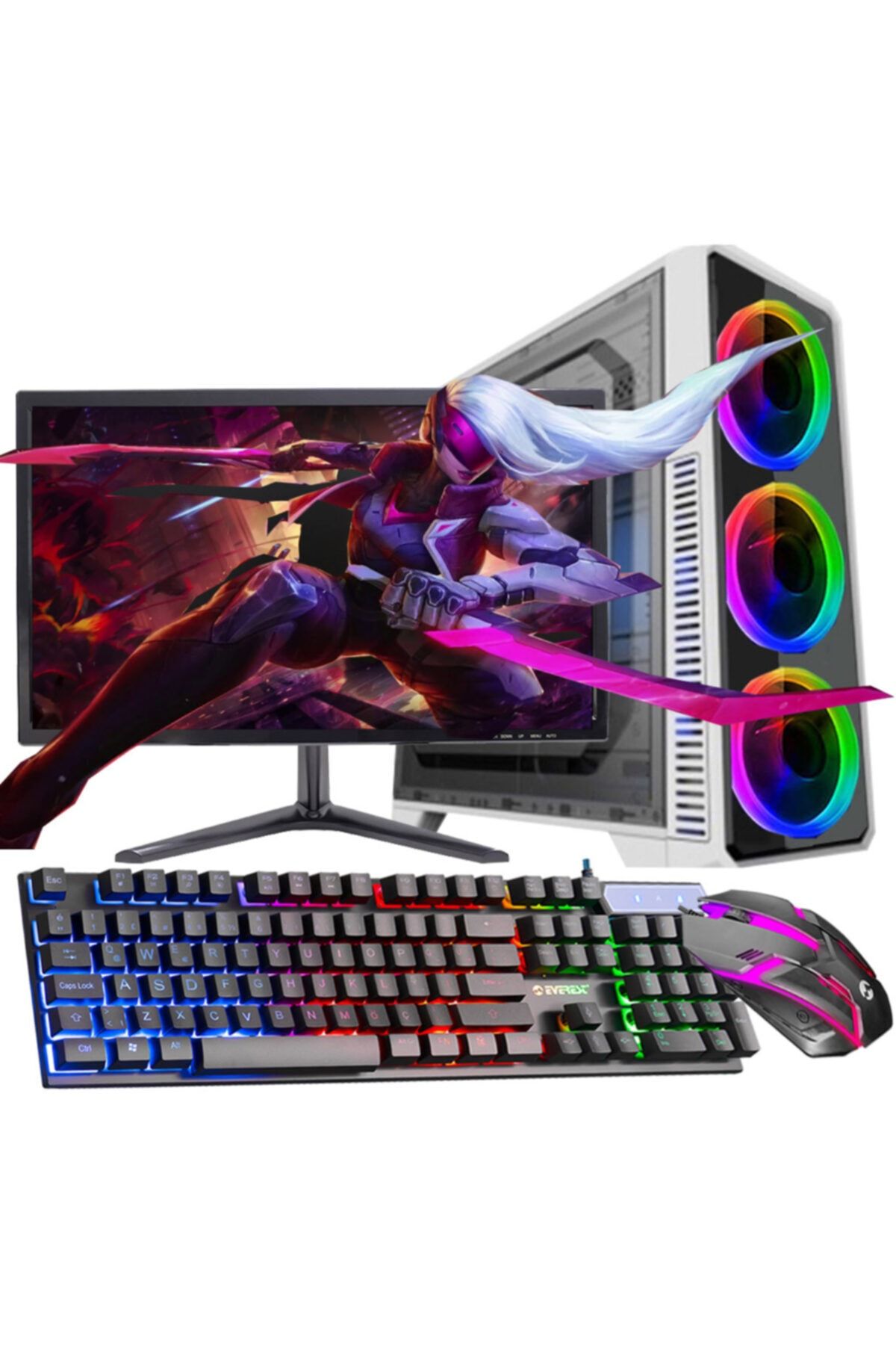 WARBOX Katerina - I3 9100f 16gb Ram 256gb Ssd 2tb Hdd R7240 4gb E.kartı 21.5\