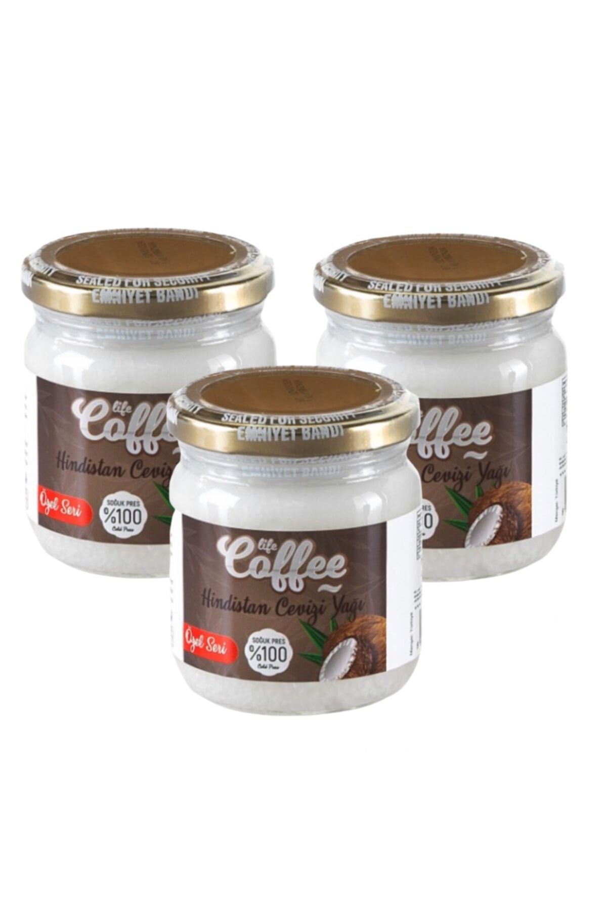 Lifecoffee Hindistanceviziyağı Soğuk Sıkım 150 Ml X 3 Adet