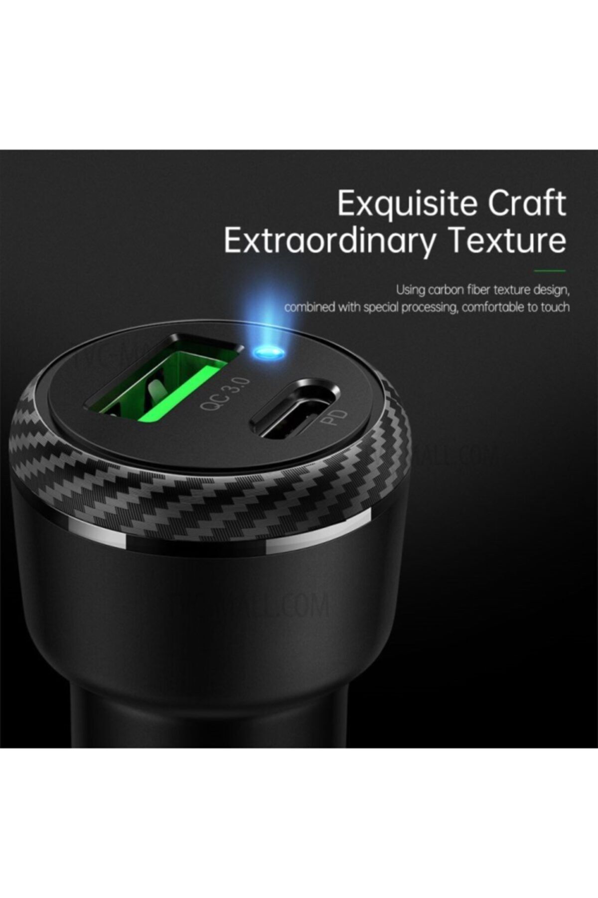 Mcdodo 5970 38w Pd+qc3.0 1..typec 1..usb Girişli Çakmaklık-siyah