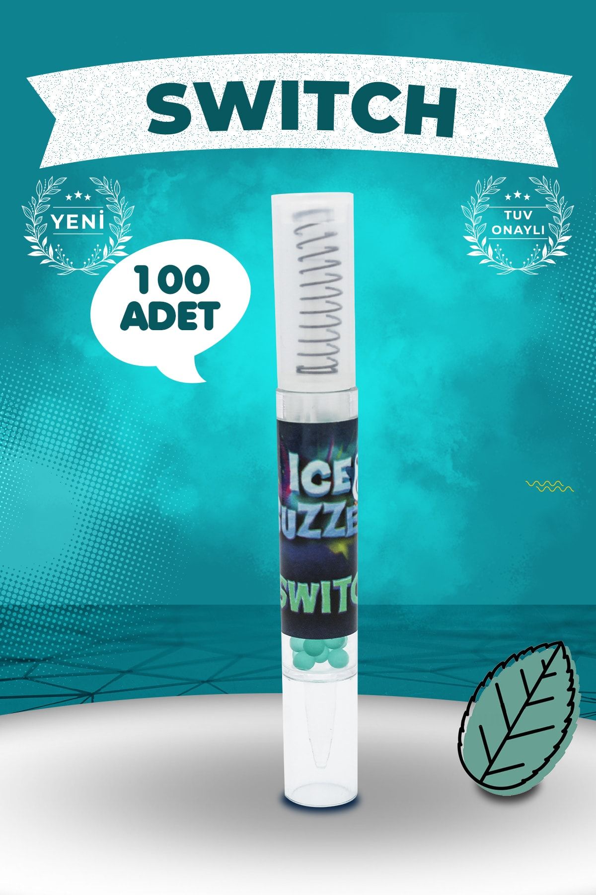 Crush Bomb Ice Buzzer Mentol Topu 100 Adet Nane Switch Aromalı+aplikatör