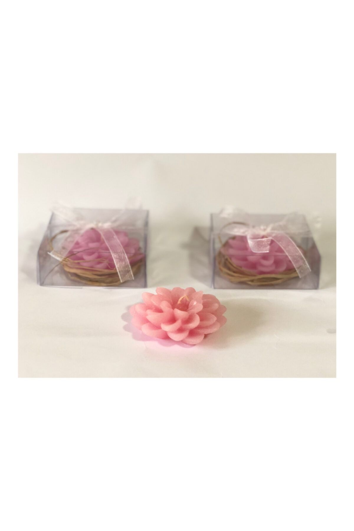 SNS 25 Adet Özel Lotus Çiçeği Mum Nikah/kına/nişan/söz Hediyeliği