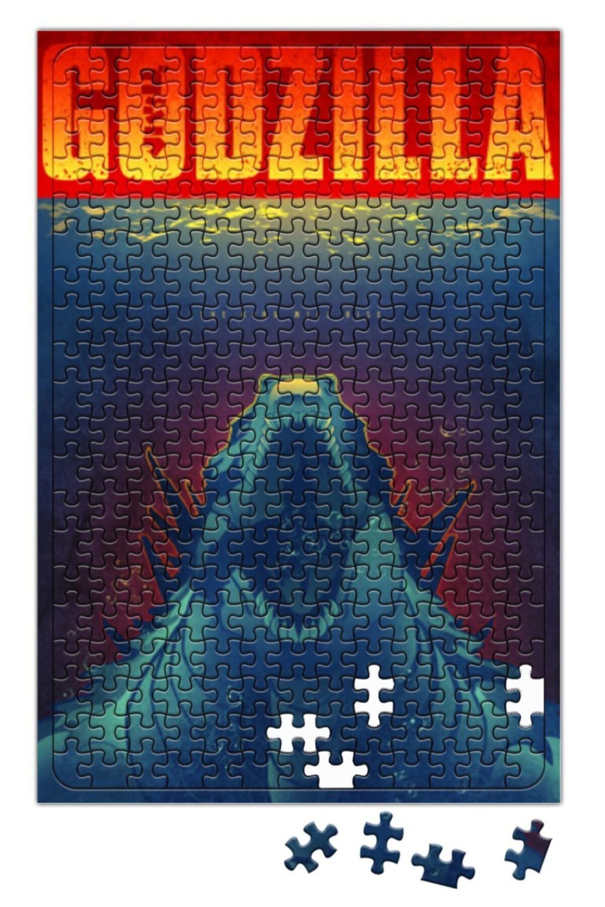 Baskı Dükkanı Godzilla Puzzle 240 Parça Yapboz