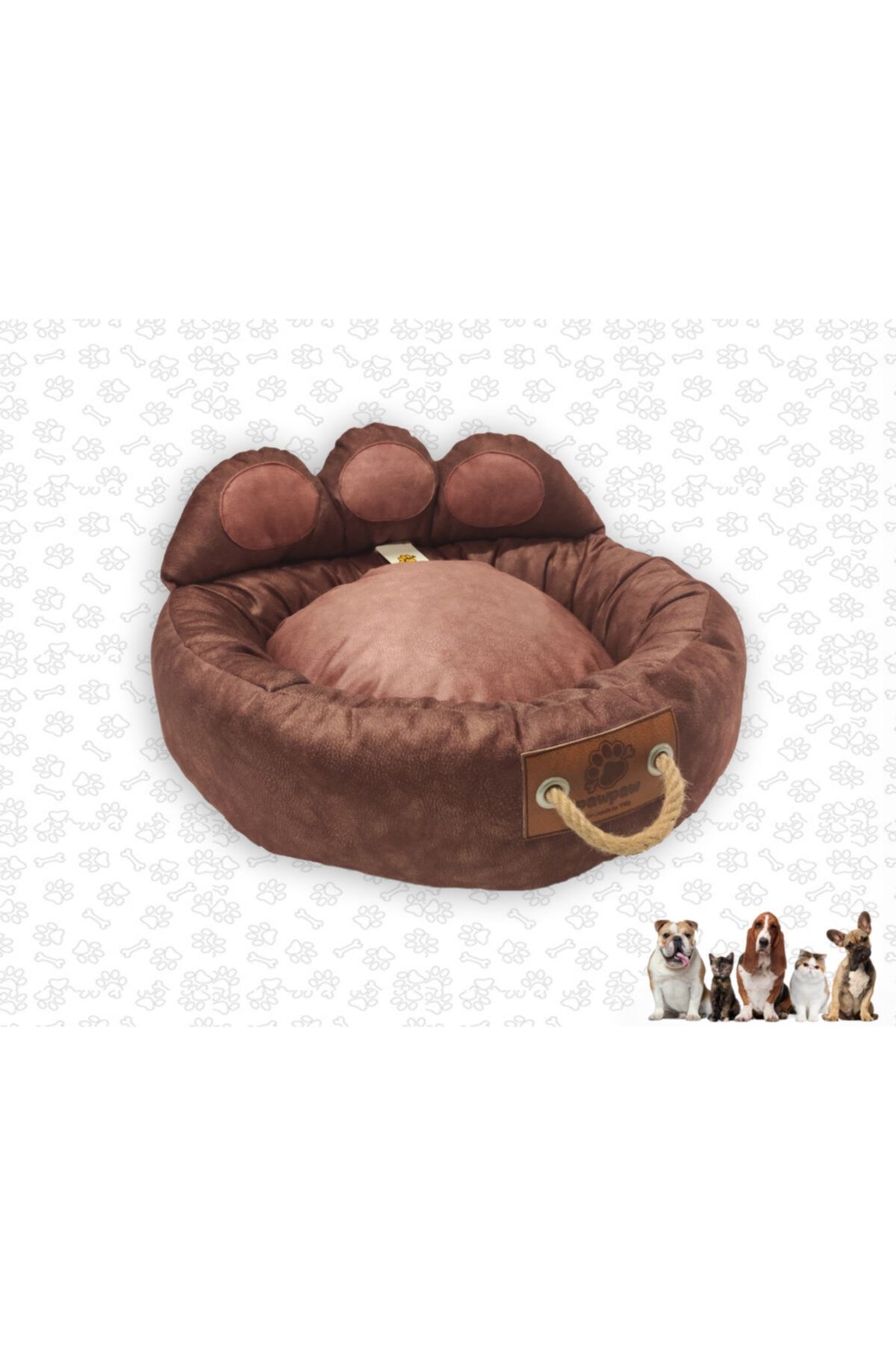 Pawpaw Petshop Pawpaw Peru Pati Özel Tasarım, Yıkanabilir, Kaliteli Köpek Ve Kedi Yatağı Ölçü 60x45x20
