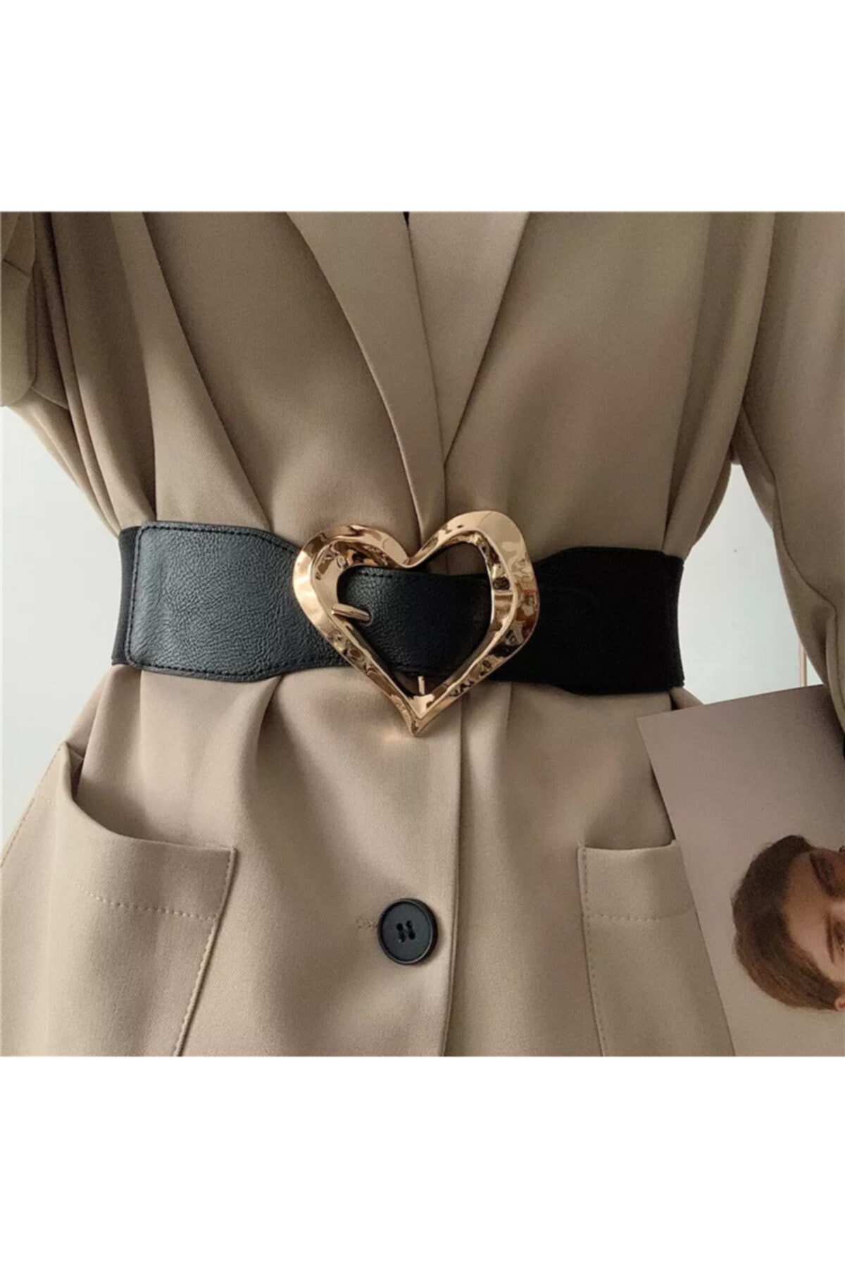 BRAND&BELT Kalpli Tokalı Lastikli Kemer