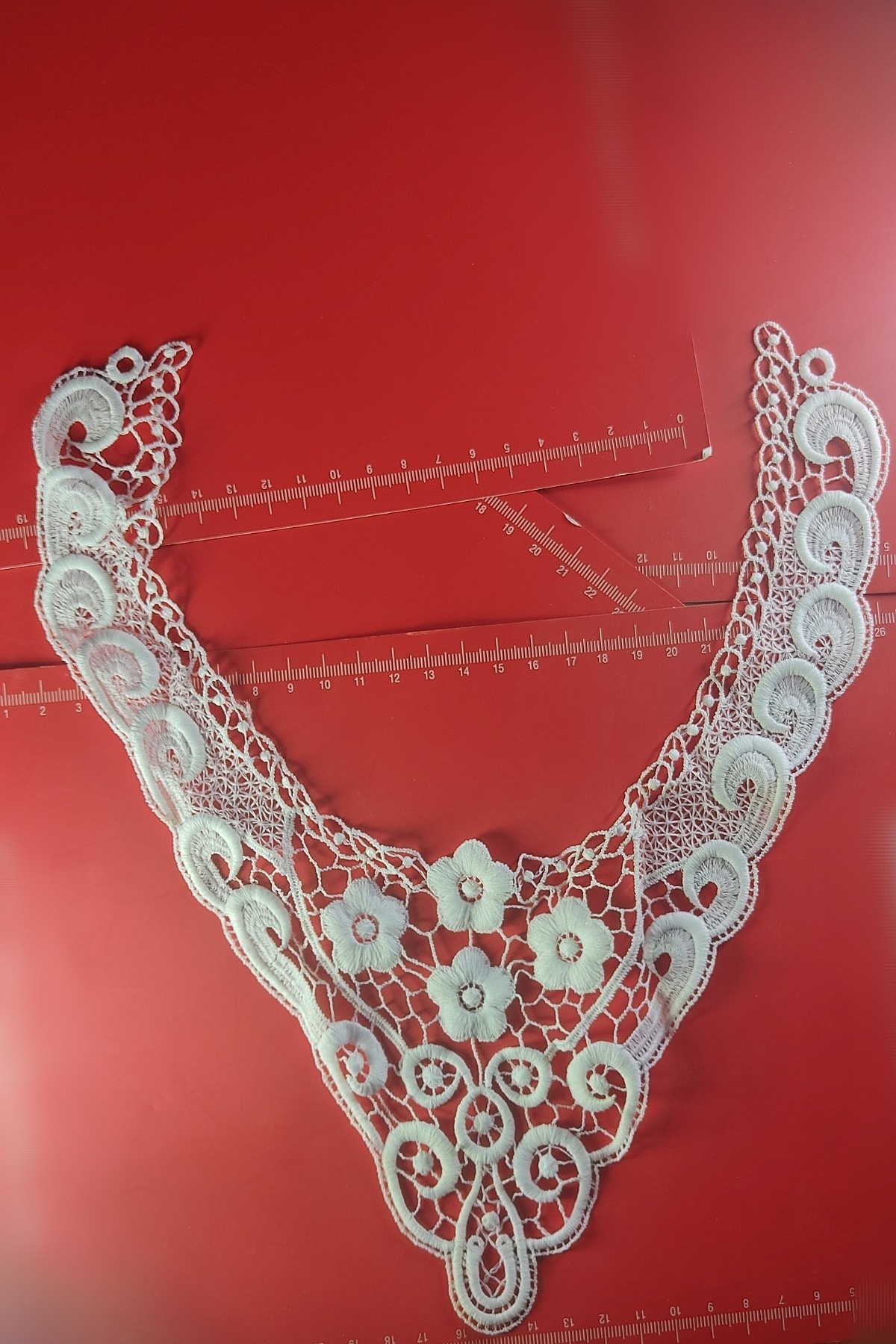 DUAYEN Güpür Dantel Yaka Zerafet Desen 1 Adet