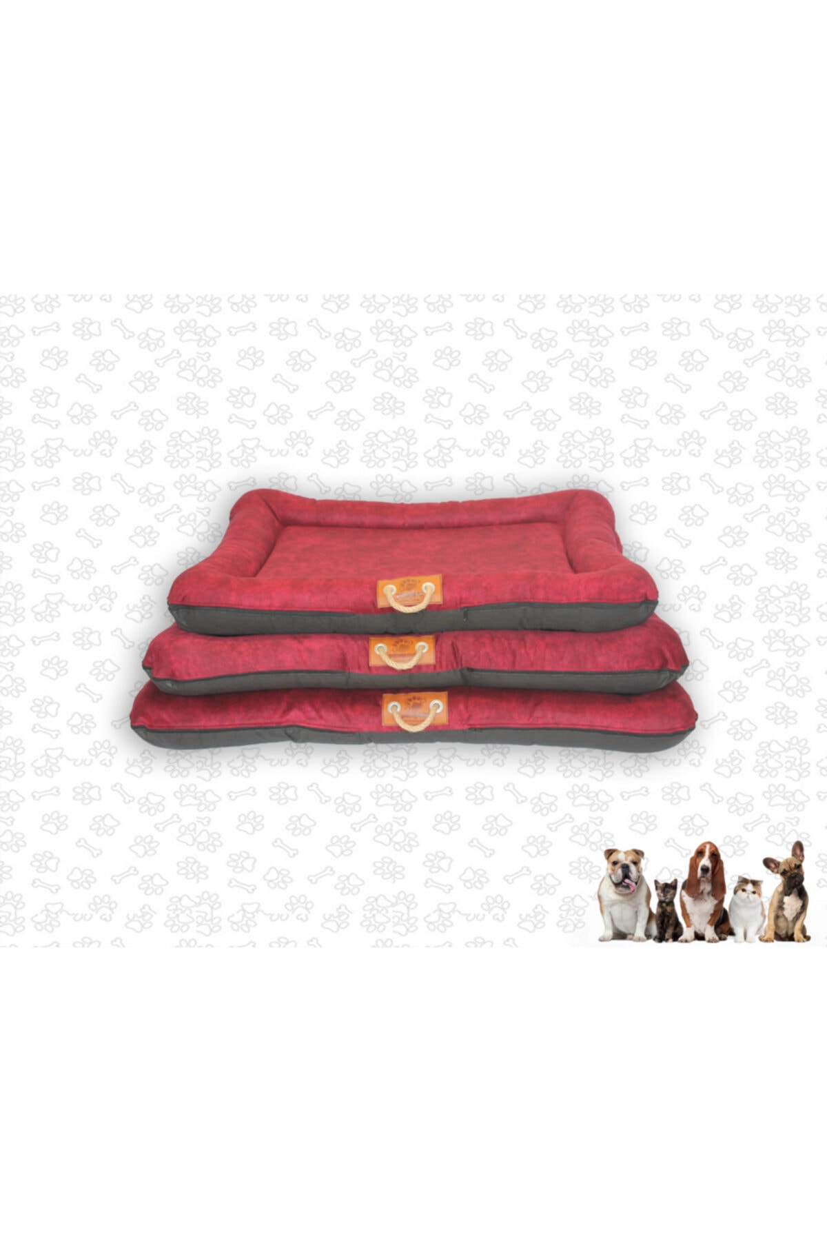 Pawpaw Petshop Pawpaw Harlem Özel Tasarım, Yıkanabilir, Kaliteli Köpek Ve Kedi Yatağı Ölçü 80x100x16