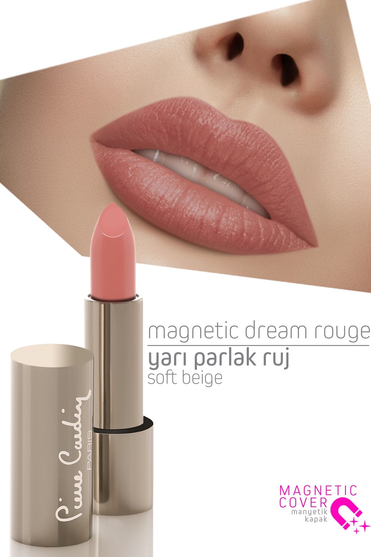 Pierre Cardin Magnetic Dream Lipstick - Soft Beige - 261