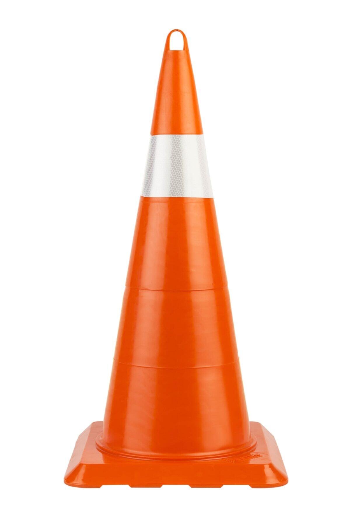 Üstün 75 Cm. Kırılmaz Trafik Konisi (tek Reflektifli)