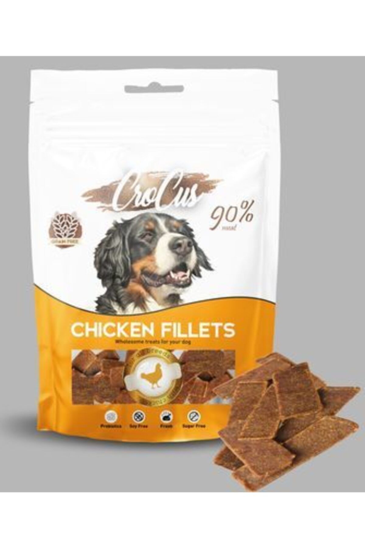 Crocus Fıllets Tavuklu Tahılsız Köpek Ödülü 80 Gr