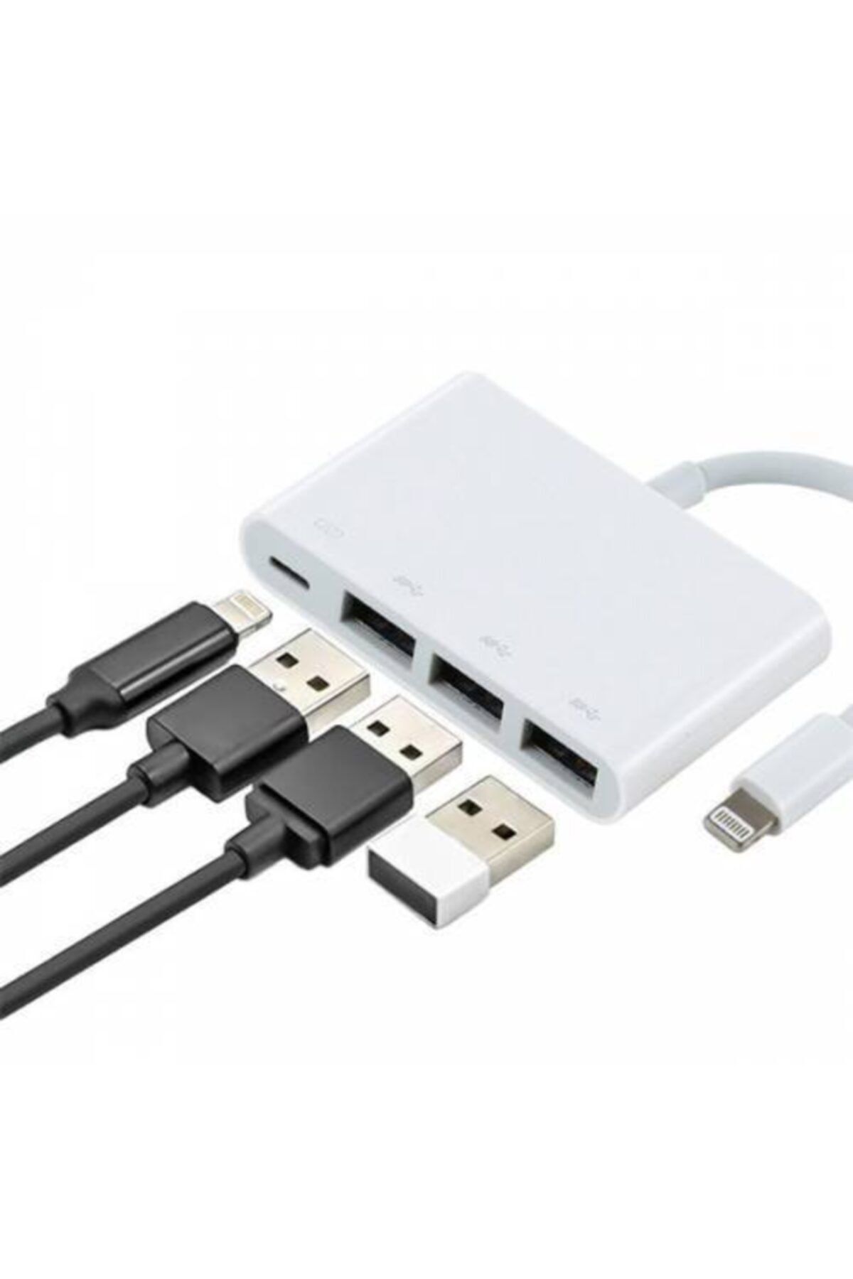 Asaf Eticaret Polham Iphone Lightning Usb Çoğaltıcı Ipad Iphone Klavye Mouse Flash Okuyucu Usb Okuyucu Çoğaltıcı