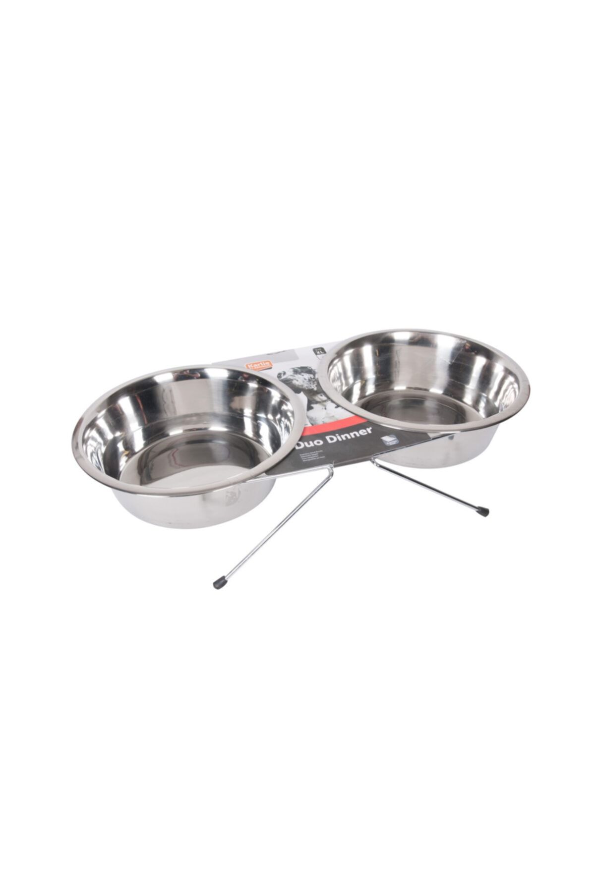 Karlie Karlıe Ikili Çelik Mama Kabı 2x2500ml-25 Cm